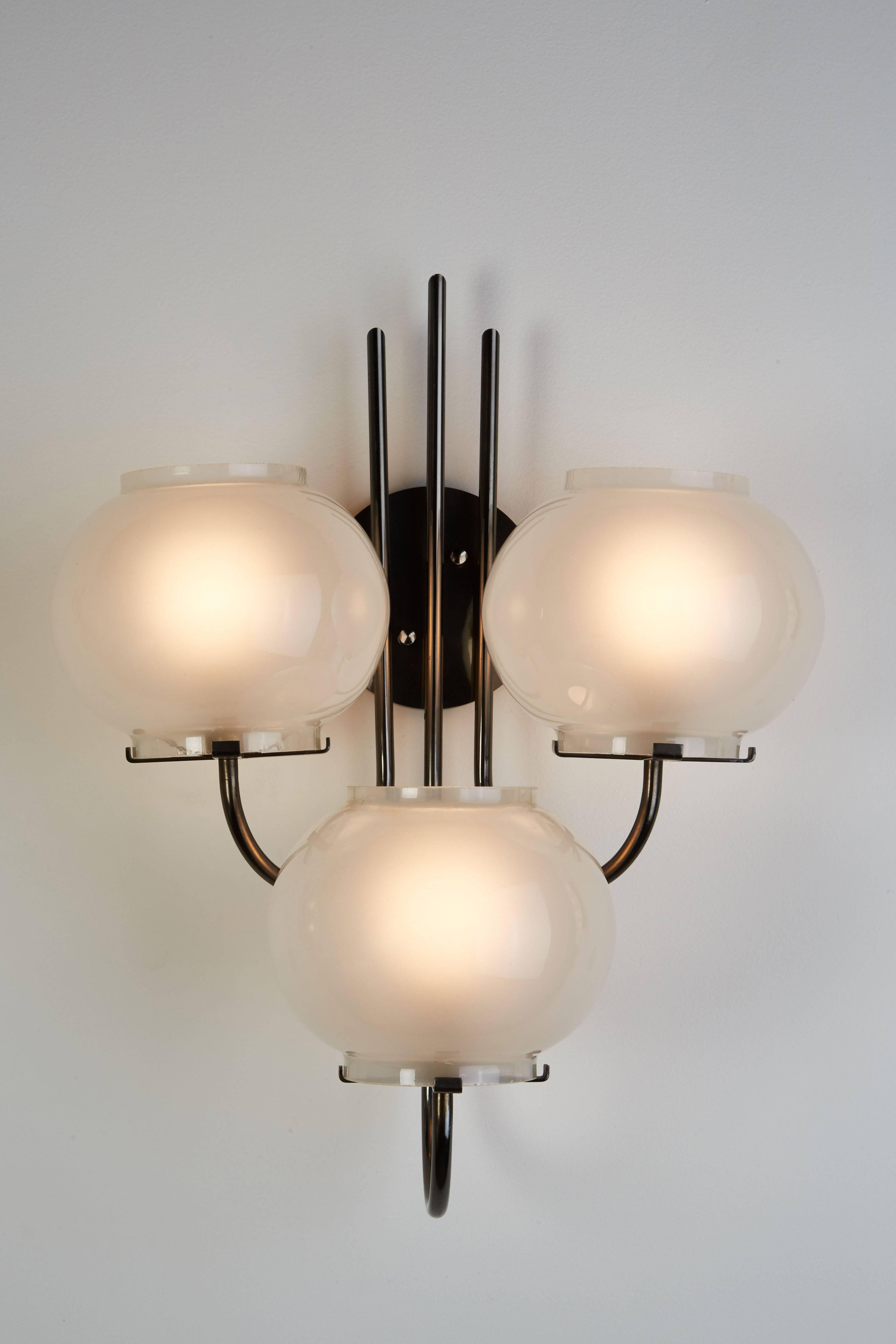 Mid-Century Modern Pair of Sconces by Tito Agnoli for Oluce