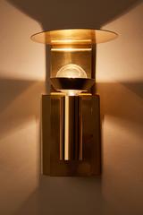 Two Brass Swedish Sconces by Focus Design