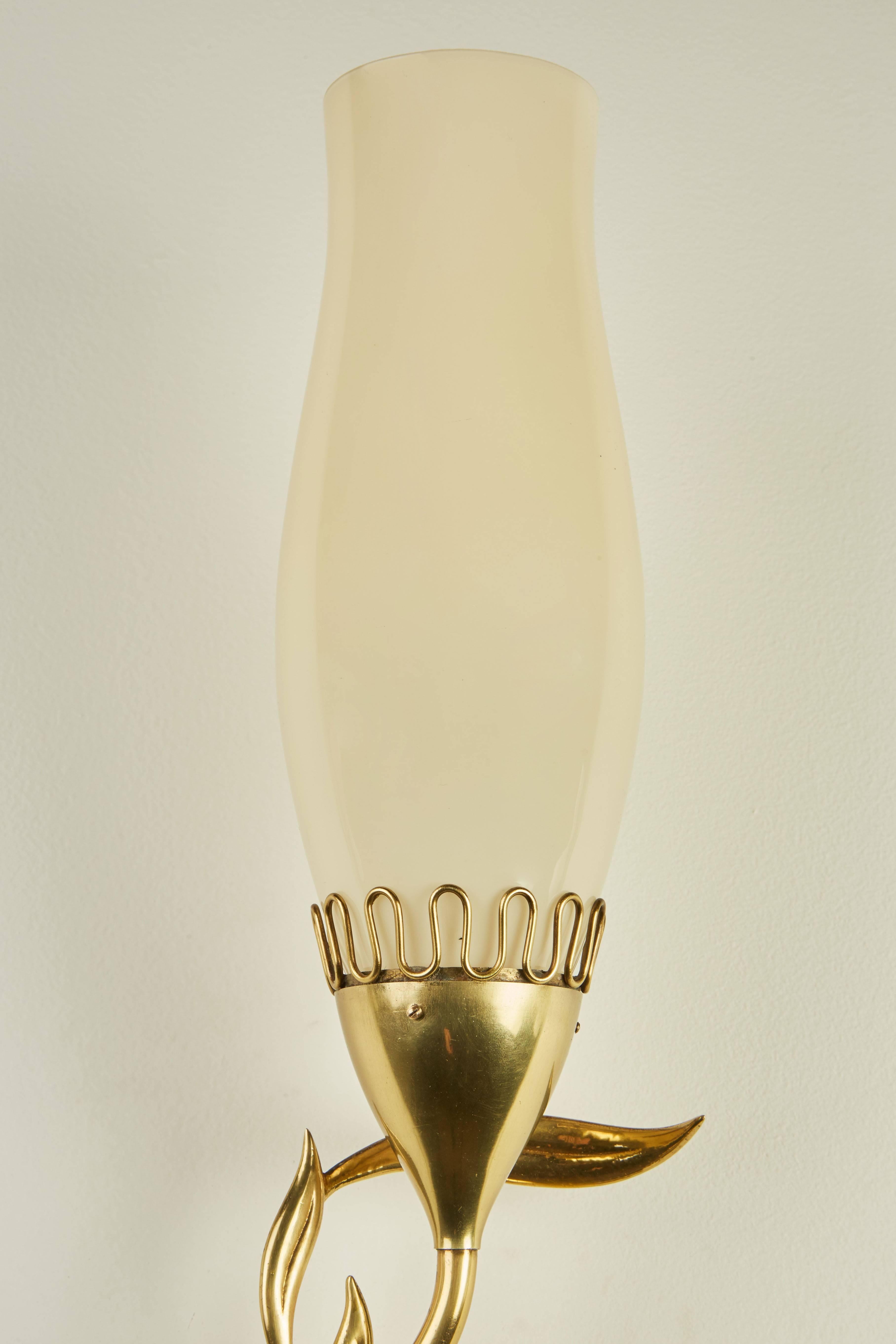 Mid-20th Century Unique Pair of Sconces by Paavo Tynell for Taito Oy