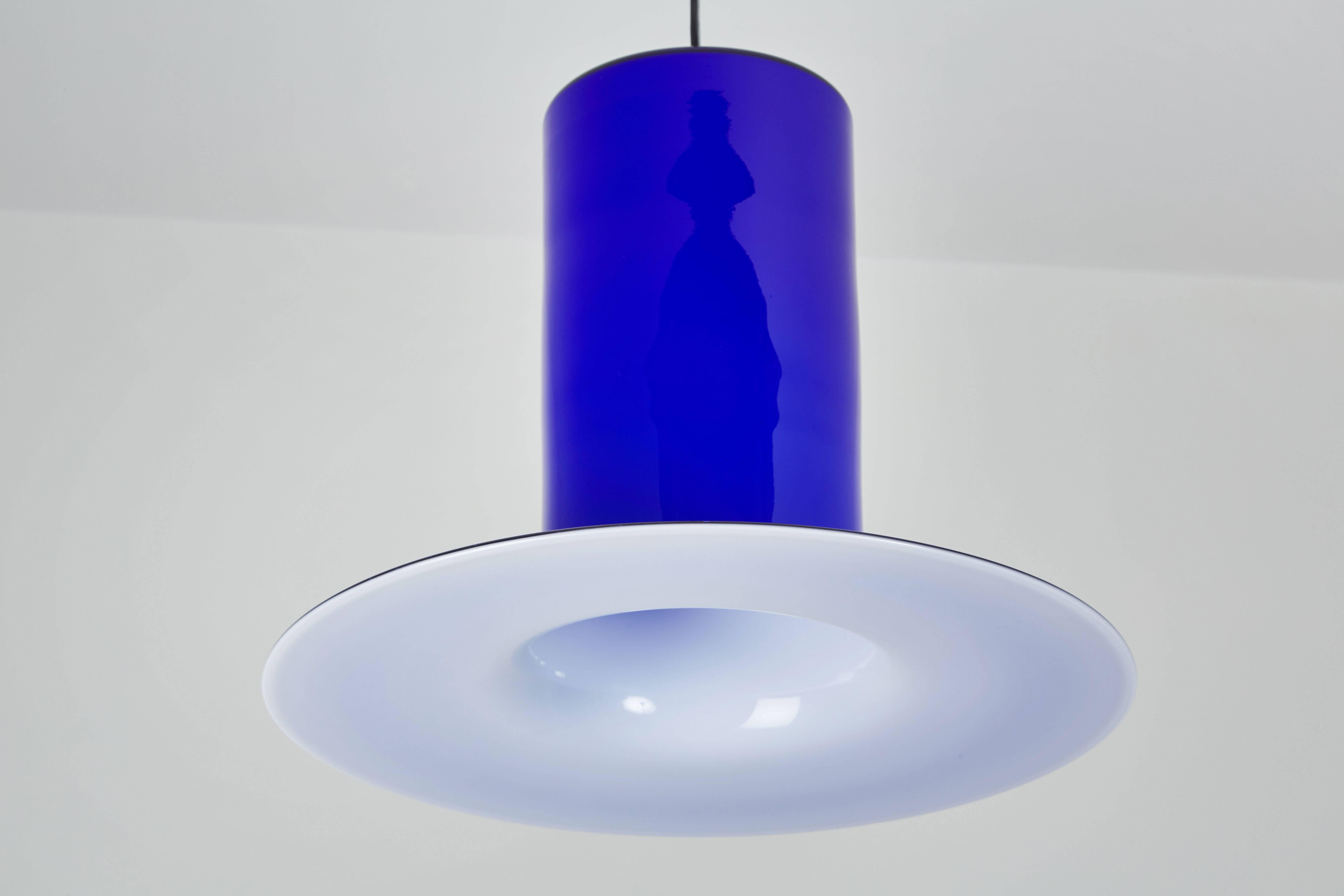 Handblown Glass Pendant by Alessandro Pianon for Vistosi In Good Condition In Los Angeles, CA
