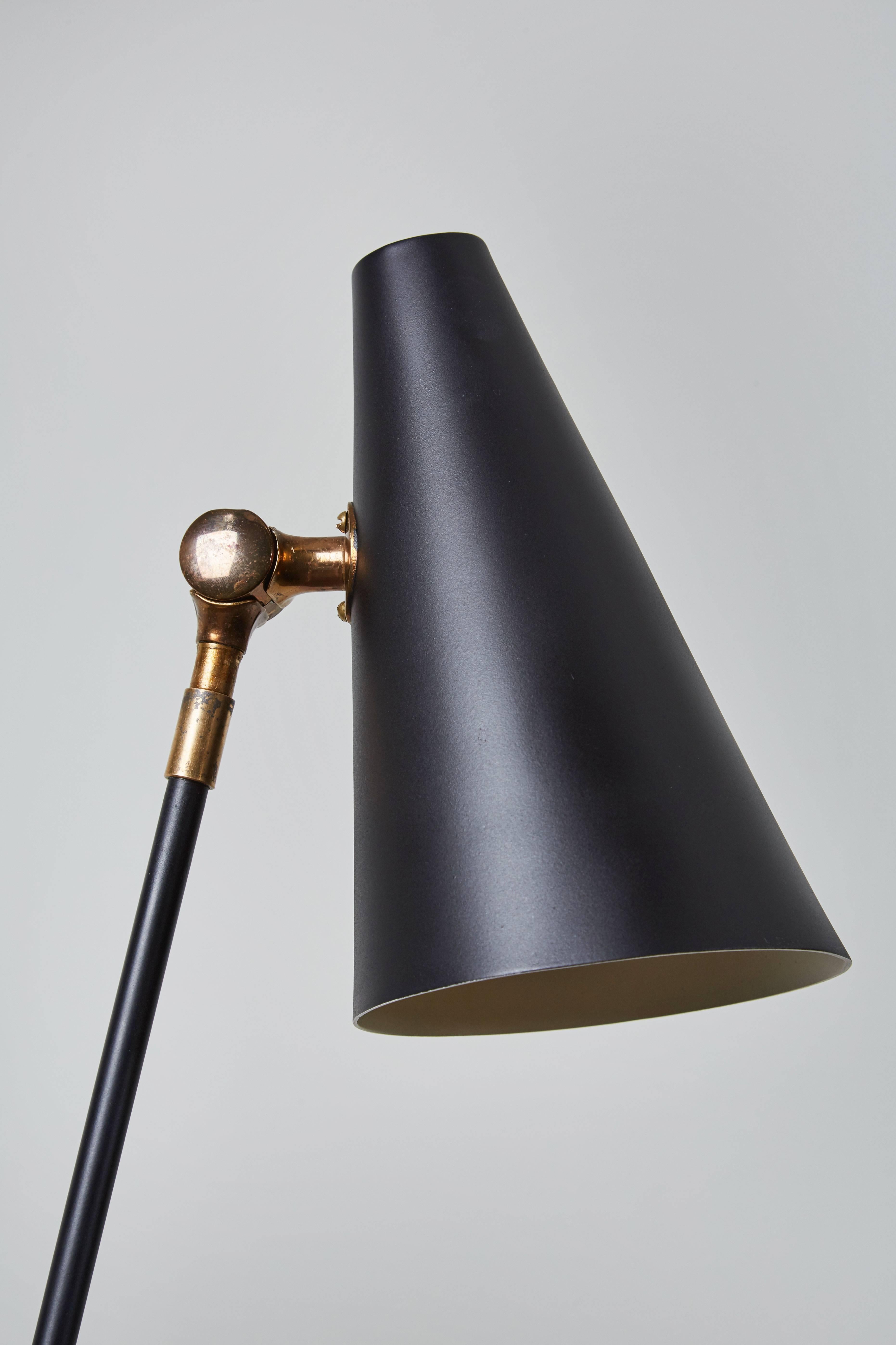 Swedish Floor Lamp with Articulating Shade 1