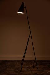 Swedish Floor Lamp with Articulating Shade