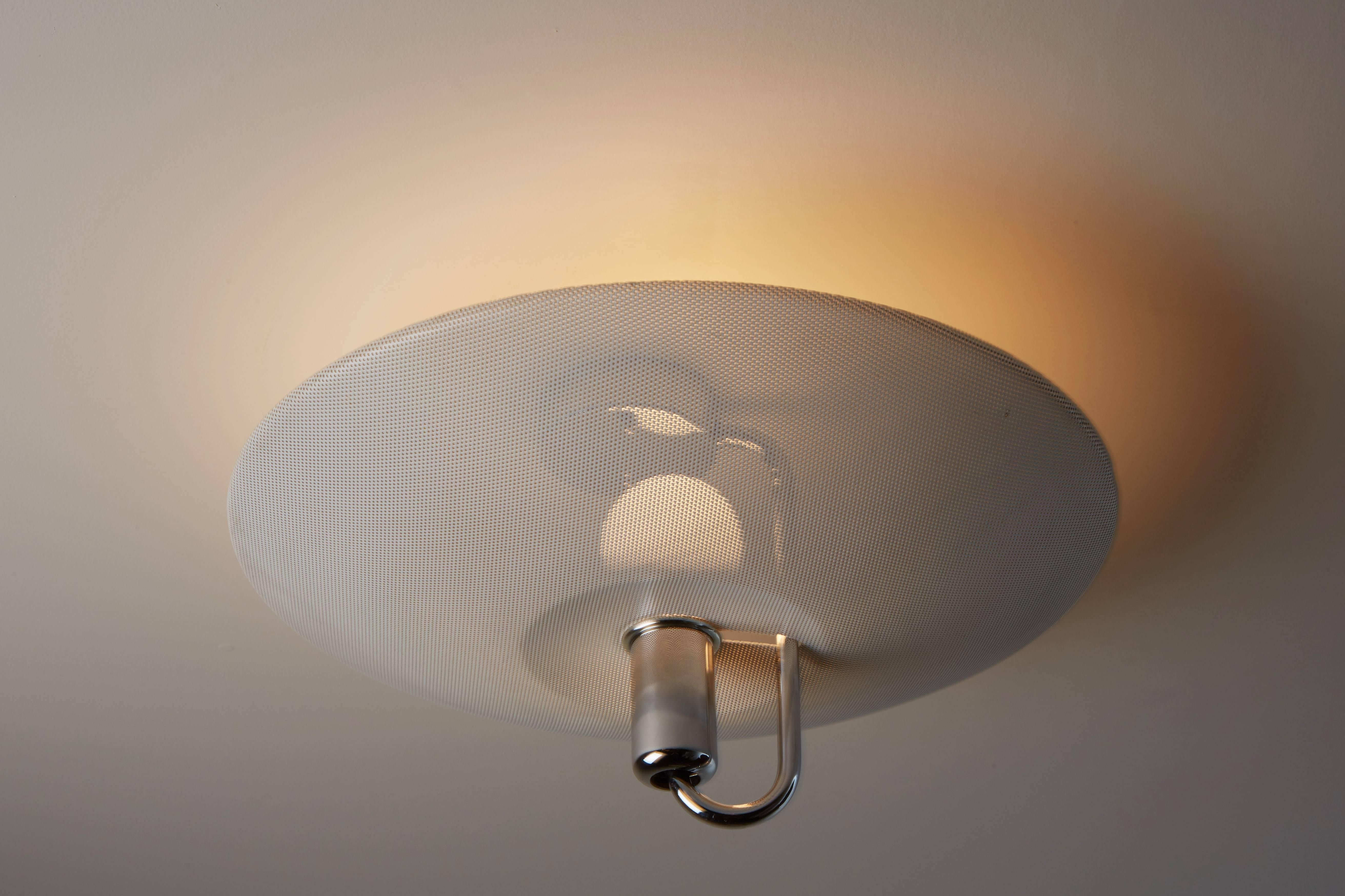 Three Swedish Flushmount Ceiling Lights In Good Condition In Los Angeles, CA