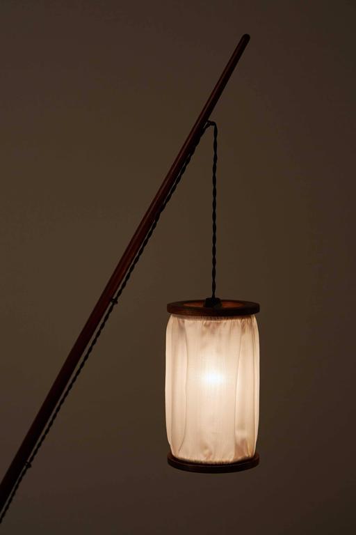 Teak And Iron Floor Lamp By Svend Aage Holm Sorensen