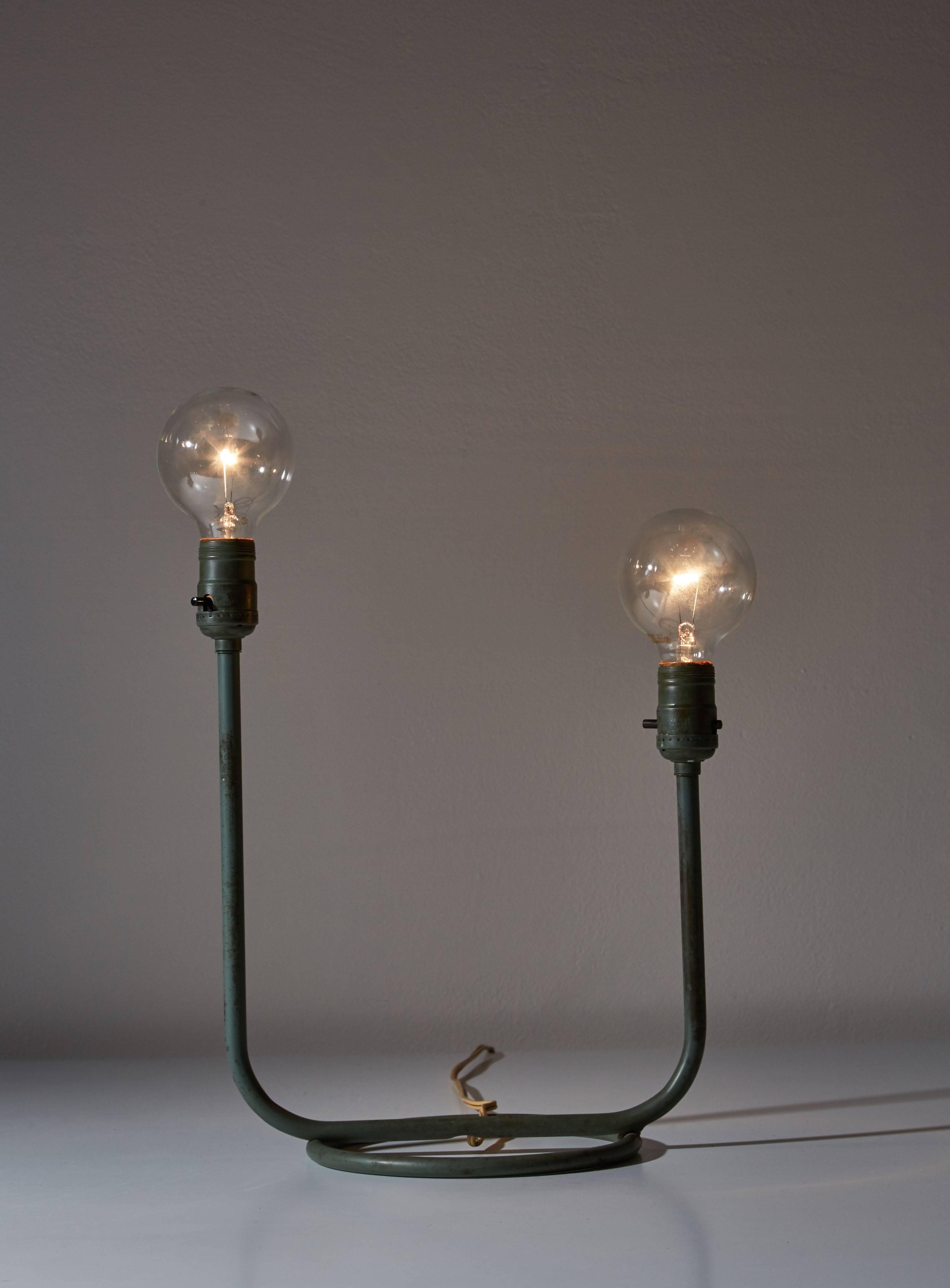 American Double Arm Table Lamp by Kurt Versen