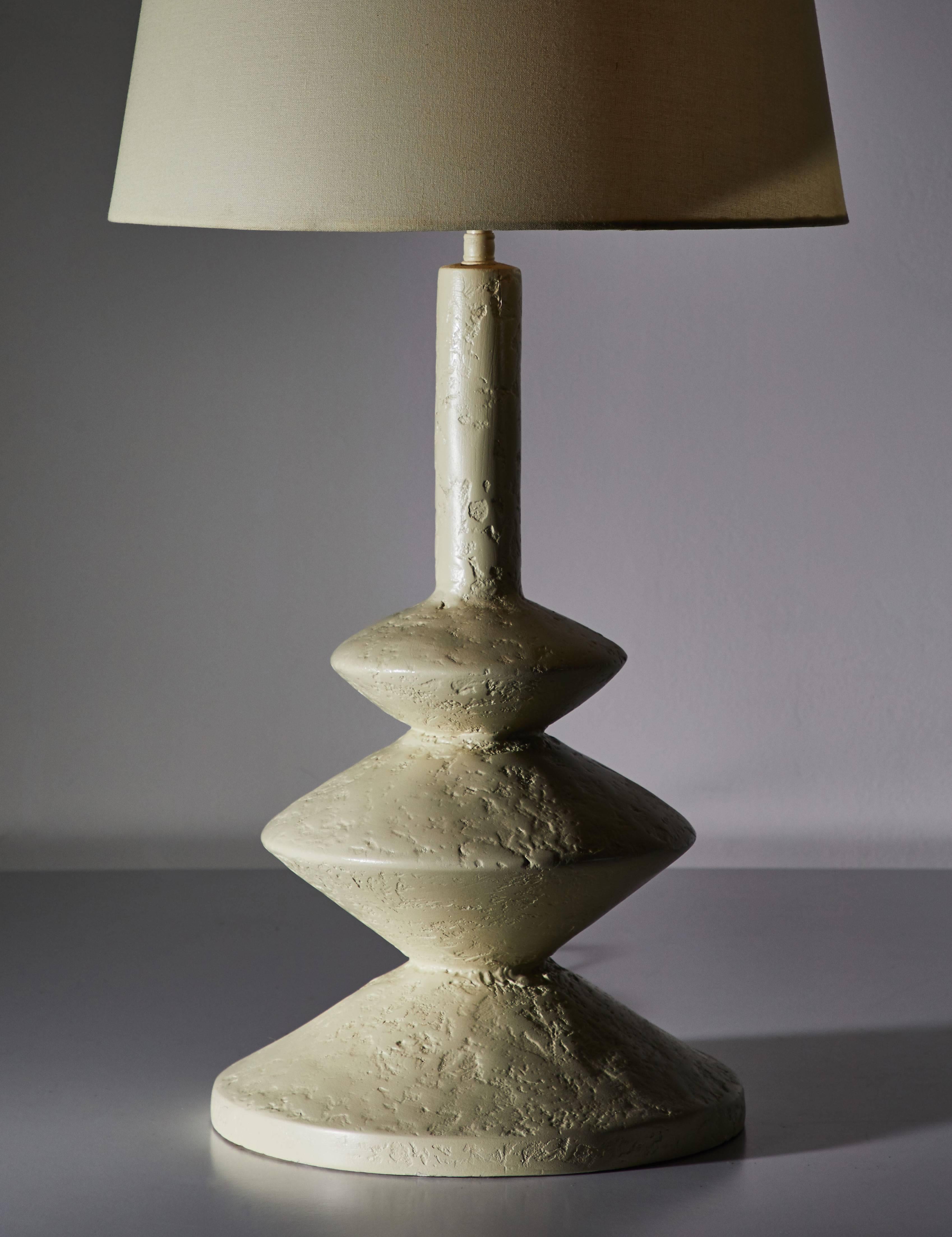 Mid-Century Modern Two Table Lamps after Jean Michel Frank and Giacometti for Sirmos