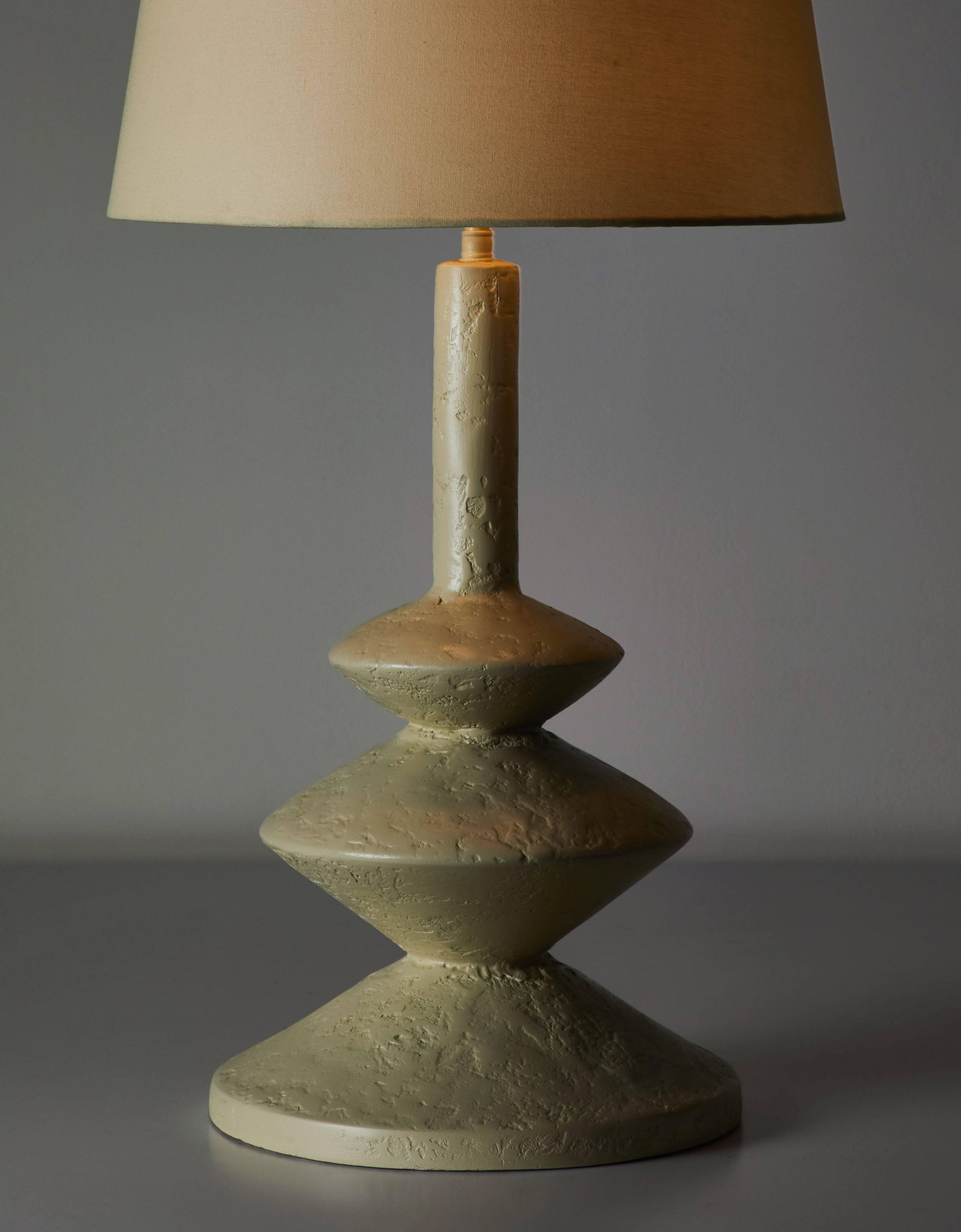 American Two Table Lamps after Jean Michel Frank and Giacometti for Sirmos
