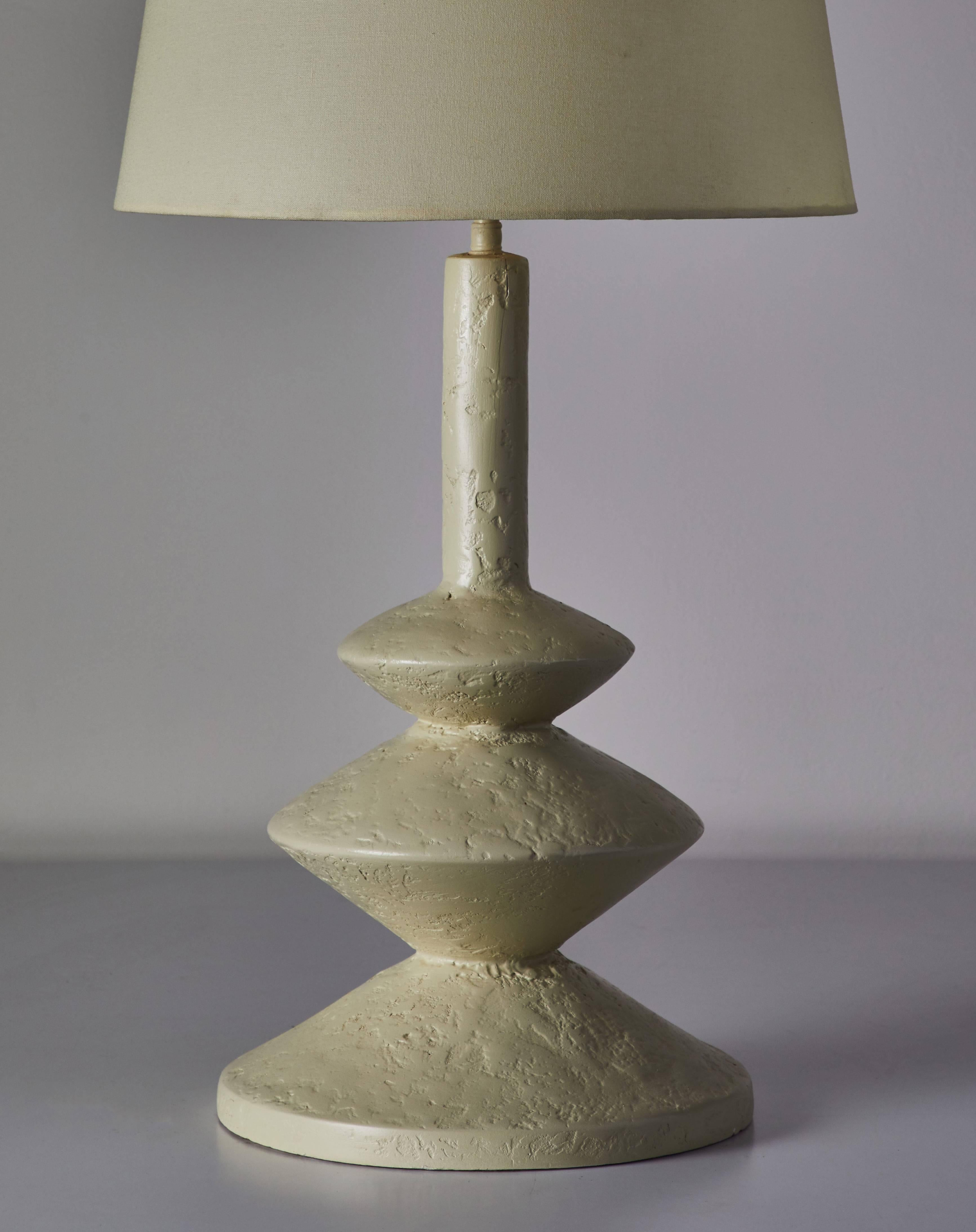 Two Table Lamps after Jean Michel Frank and Giacometti for Sirmos In Good Condition In Los Angeles, CA