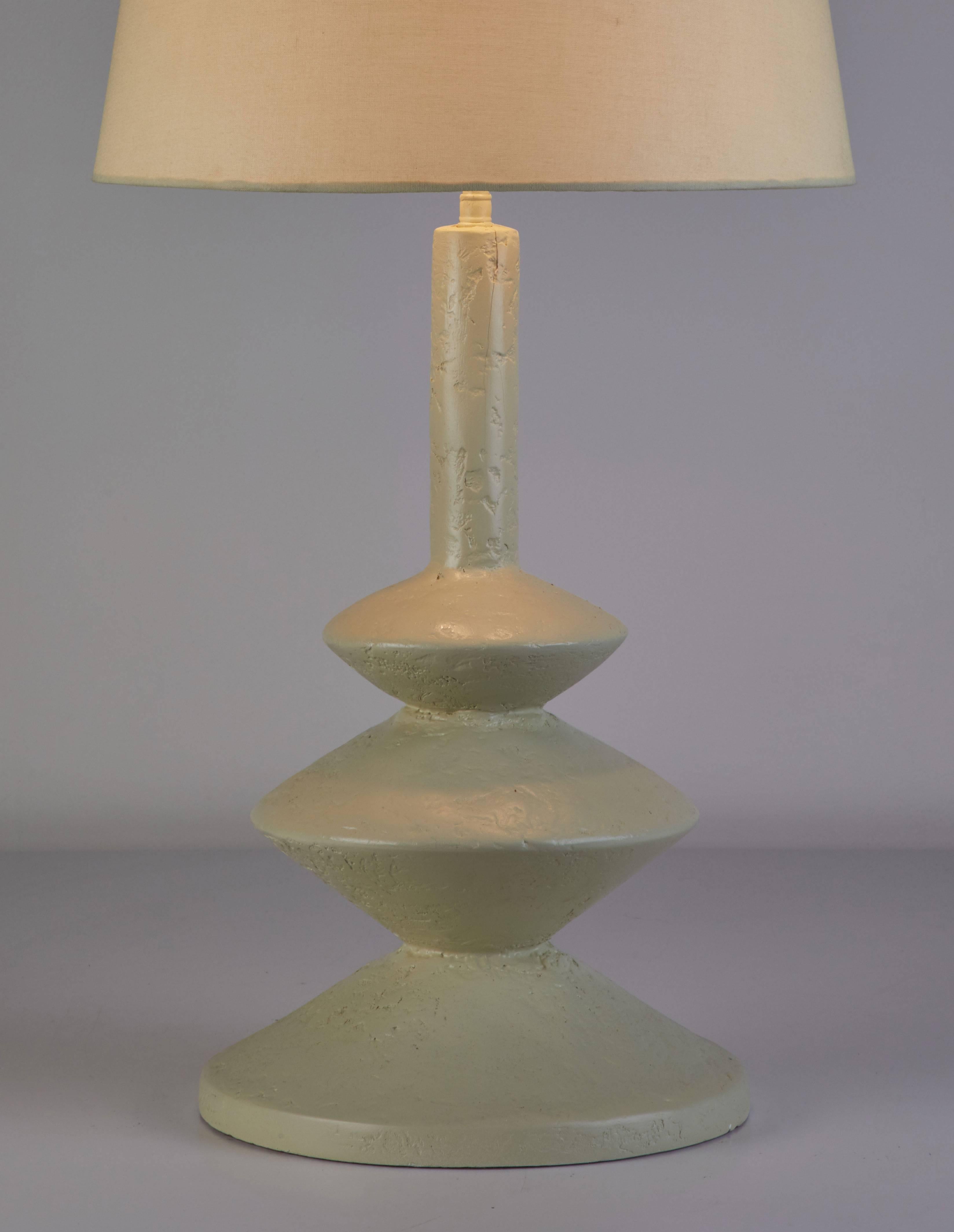 Late 20th Century Two Table Lamps after Jean Michel Frank and Giacometti for Sirmos