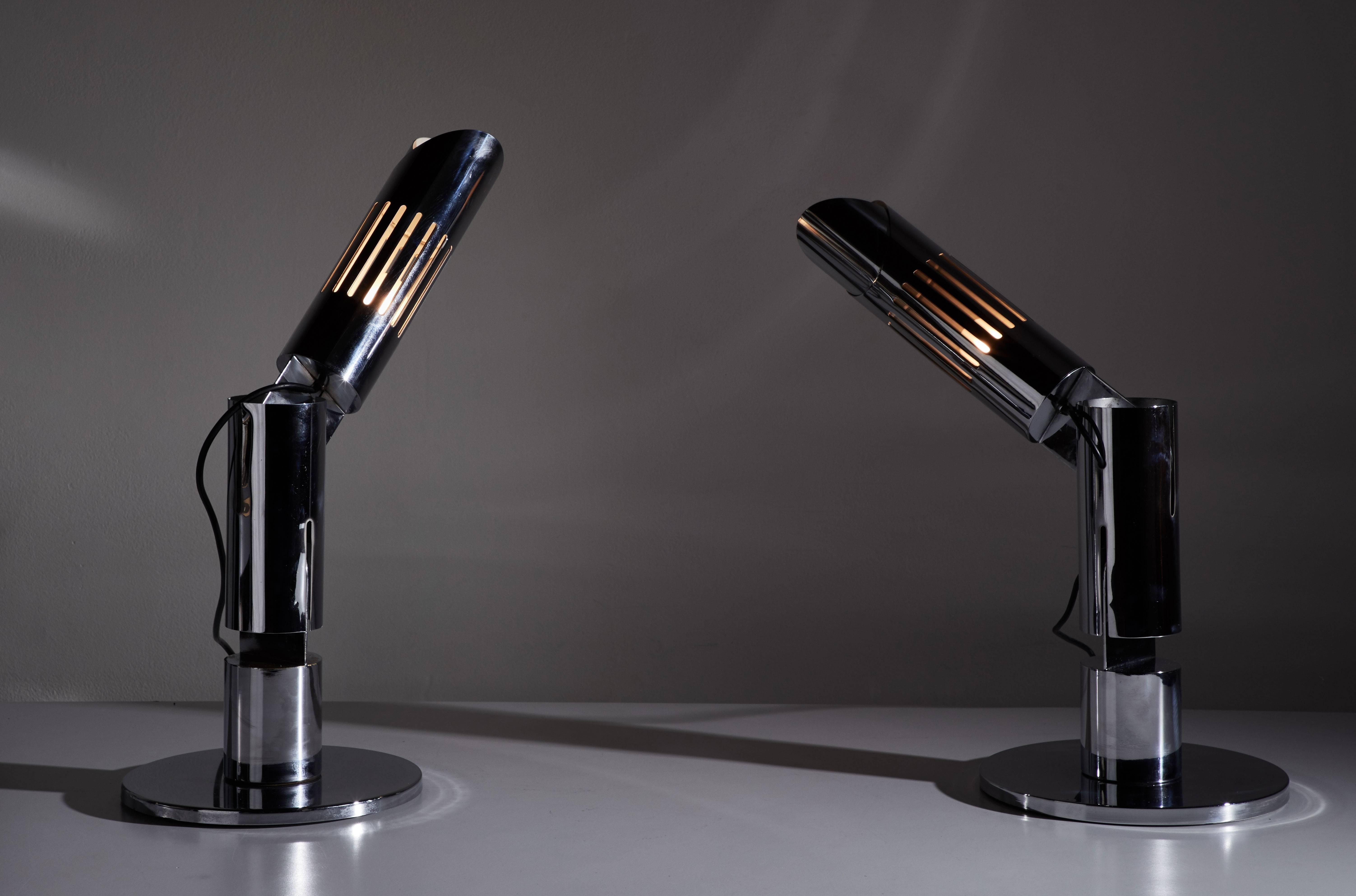 Mid-Century Modern Pair of Table Lamps by Gabriel D'ali for Franseconi