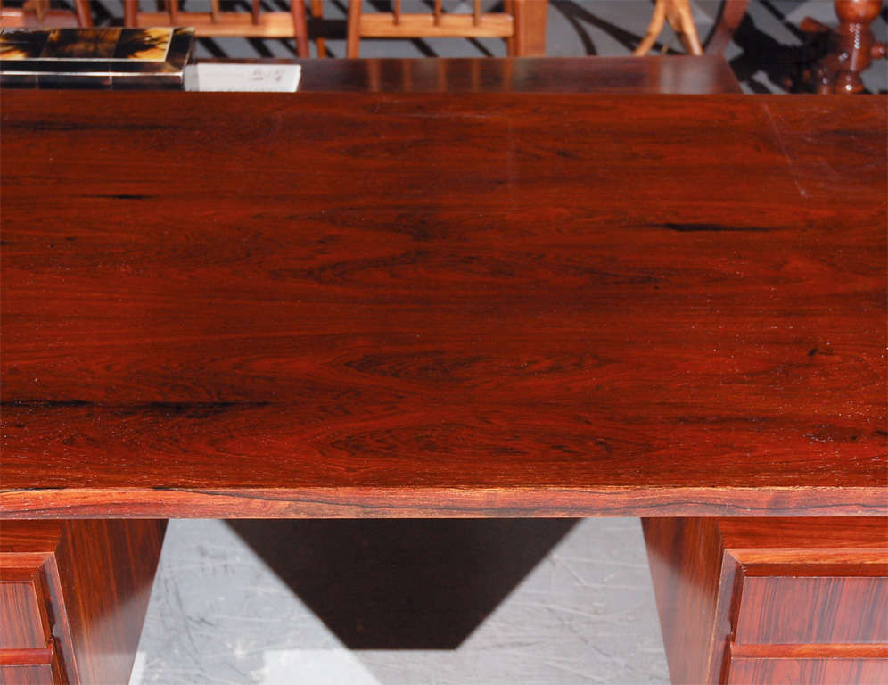 Rosewood Desk from Denmark In Fair Condition In Los Angeles, CA