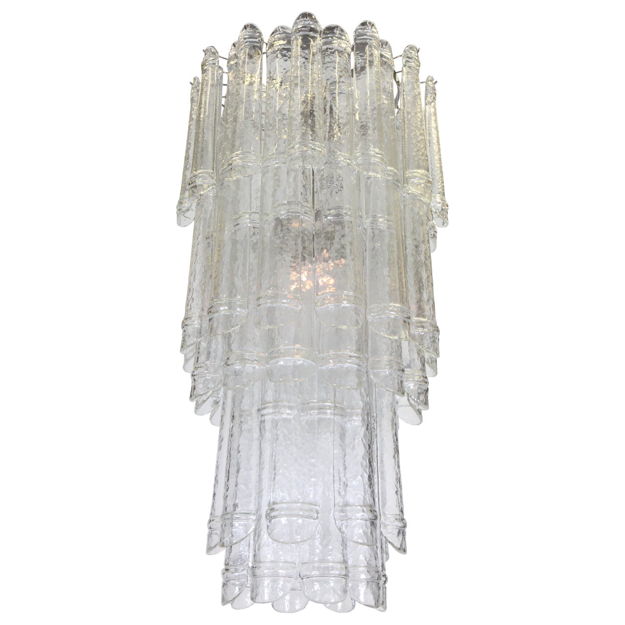 Barovier Clear Glass Chandelier