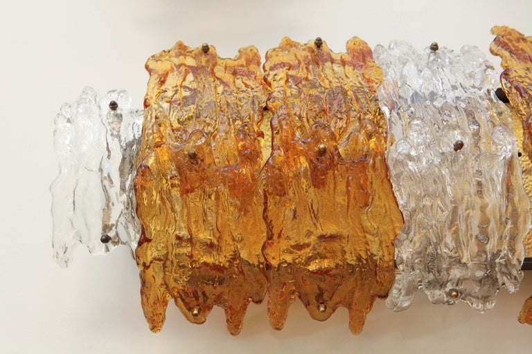 Murano Glass Pair of Murano Wall Sconces For Sale