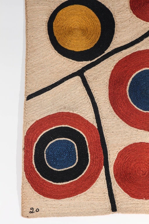 Nicaraguan After Alexander Calder Wall Hanging, 'Floating Circles'