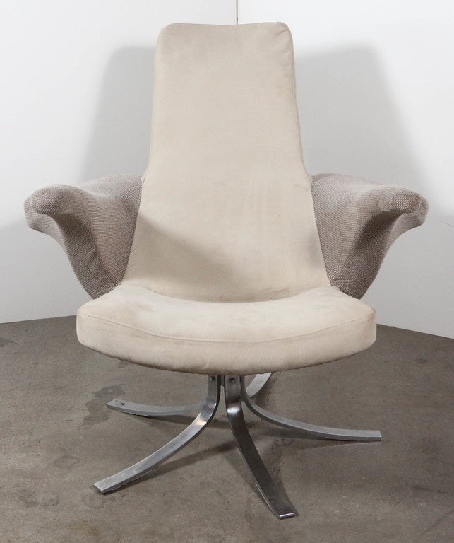 Danish Seagull Chair and Ottoman