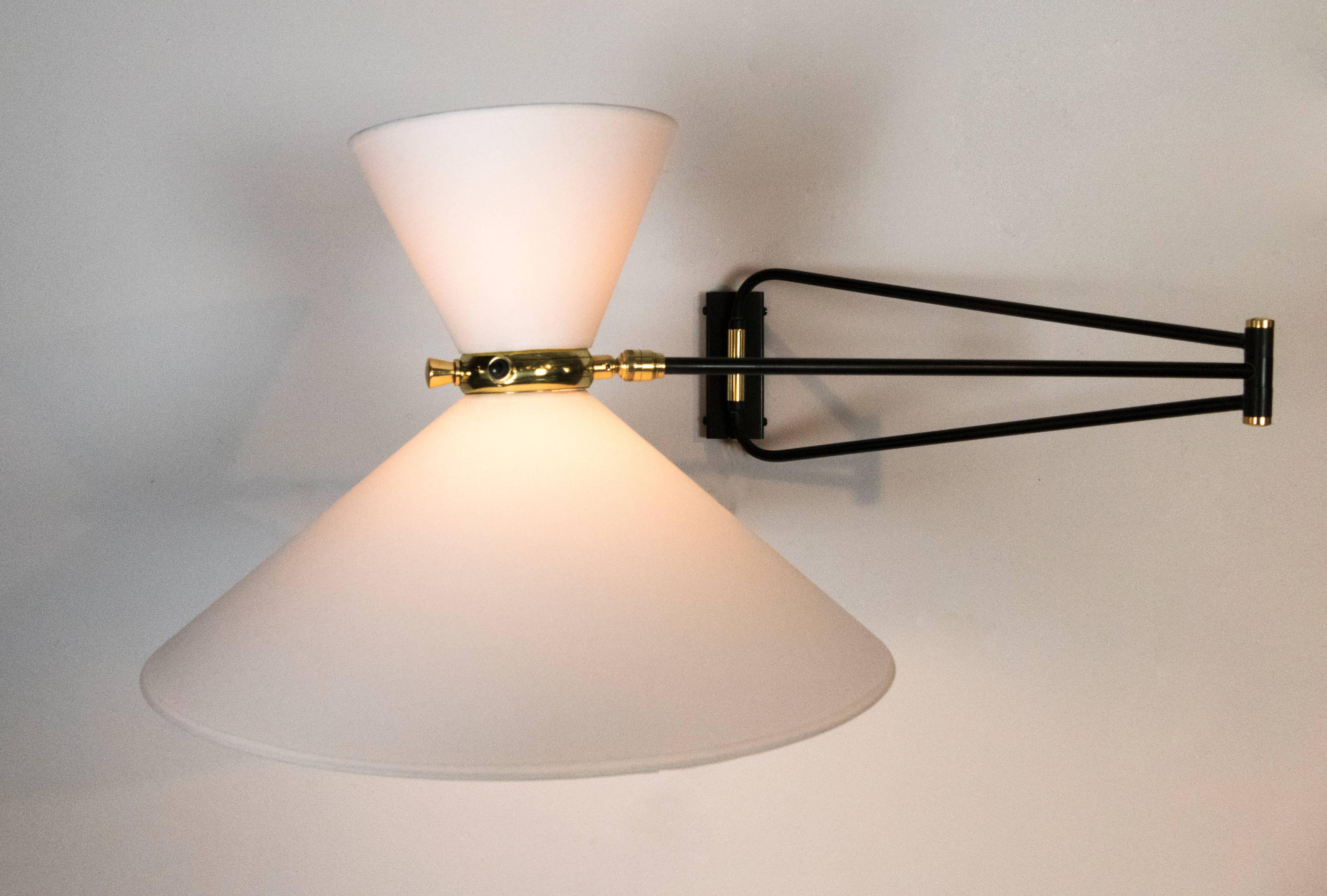 Pair of French Mid-Century Wall Sconces 3