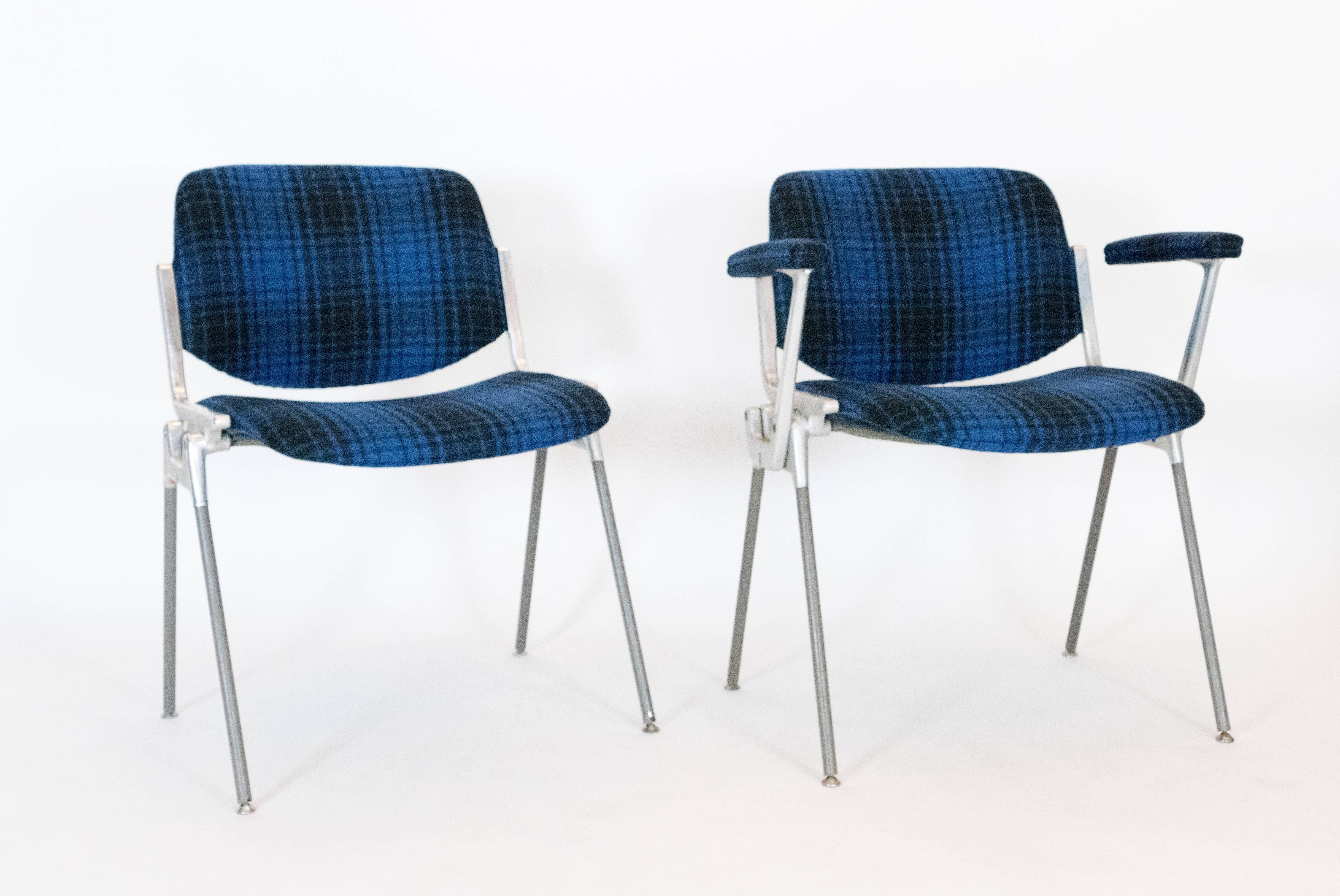 Ensemble de trois chaises de Giancarlo Piretti Bon état - En vente à Los Angeles, CA