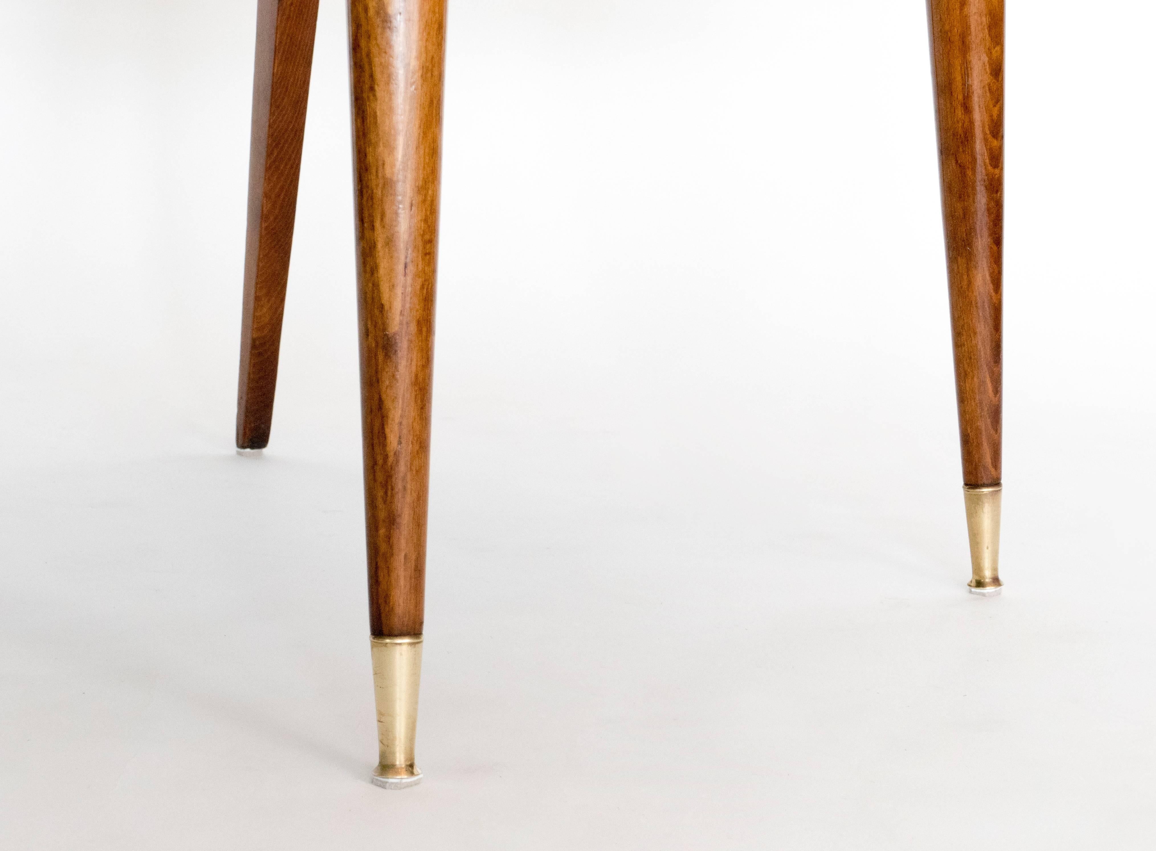 Set of Six French Mid-Century Dining Chairs 1