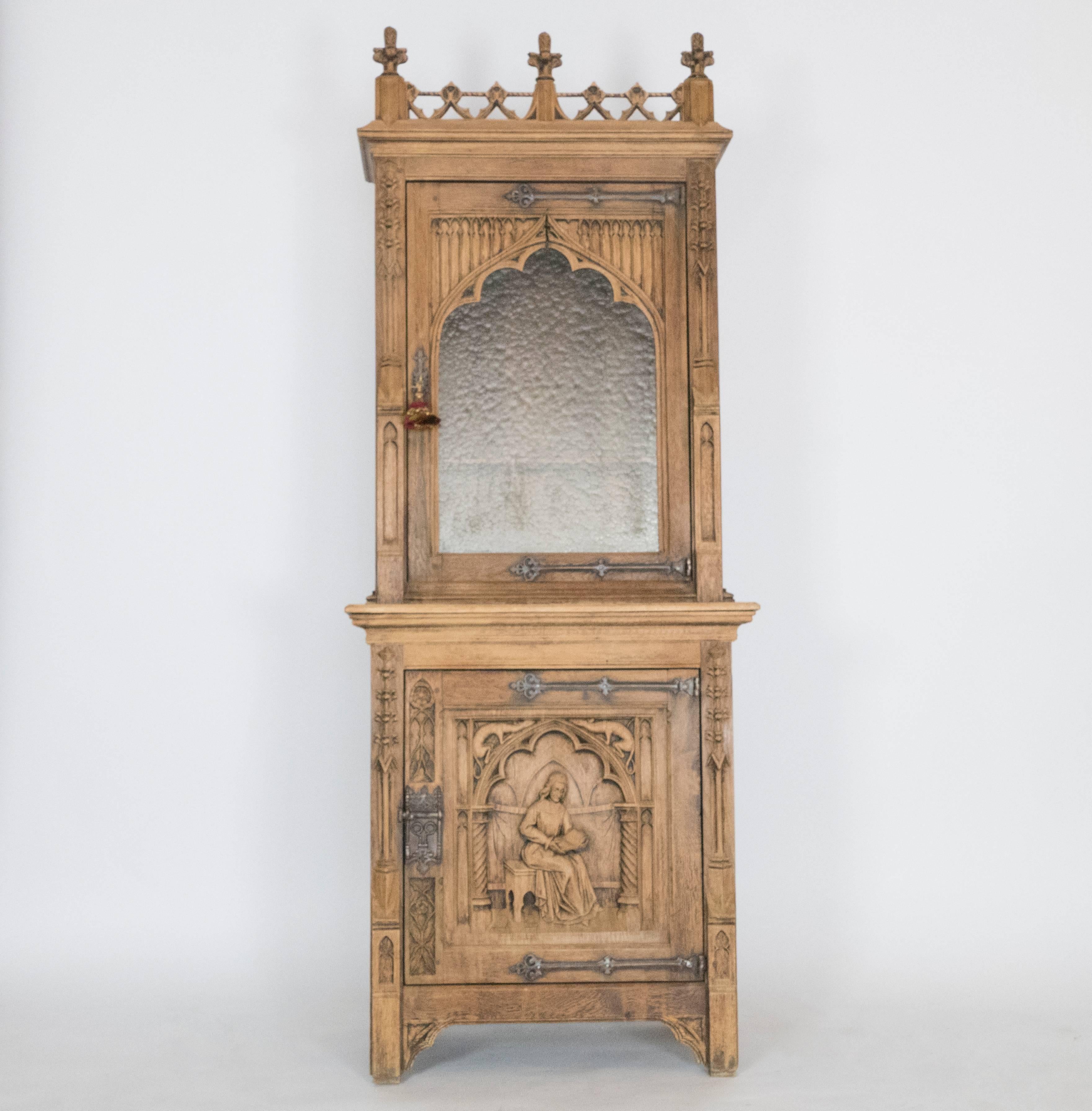 French 19th Century Gothic Cabinet