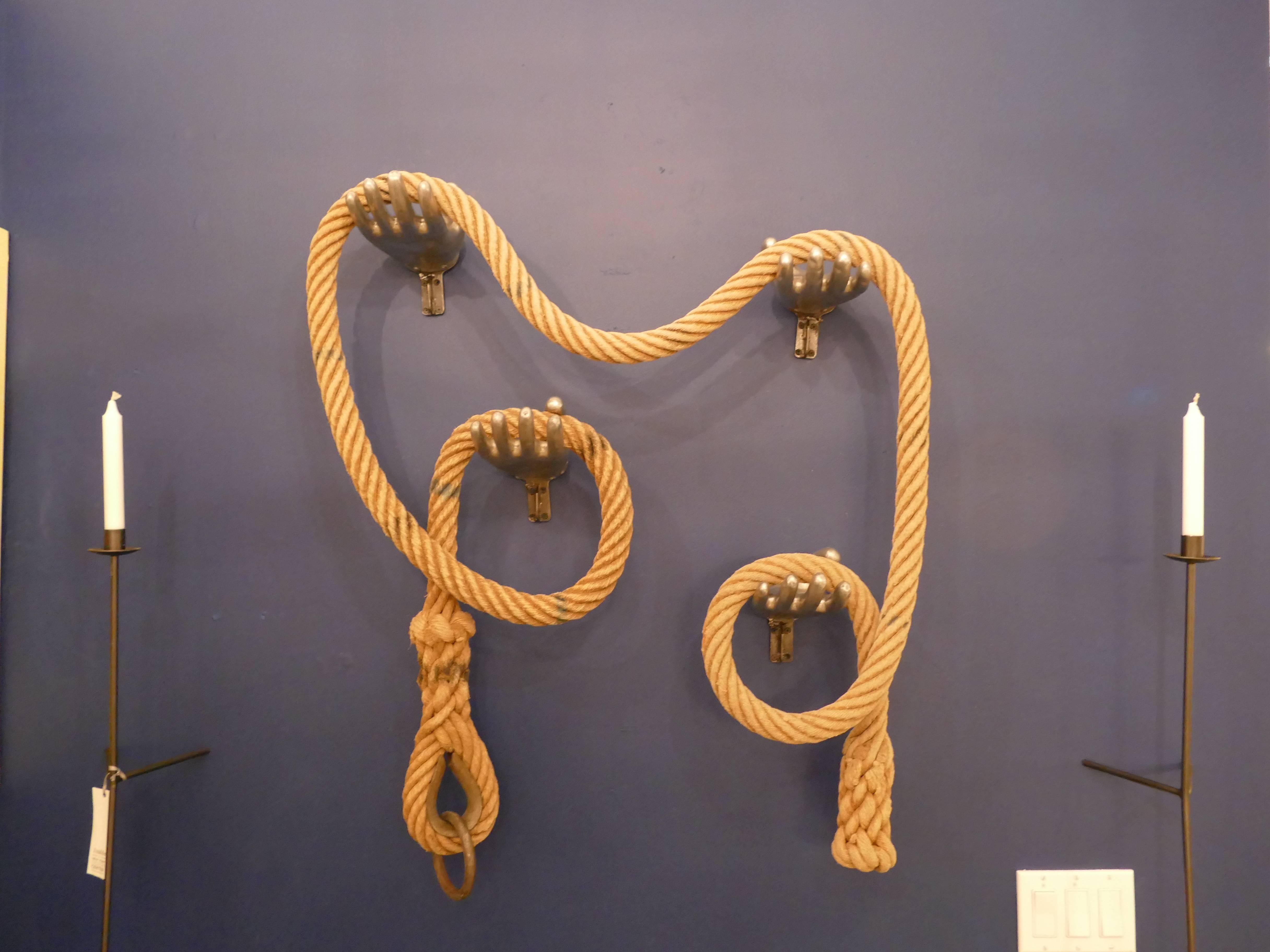 French Rope and Glove Mold Sculpture