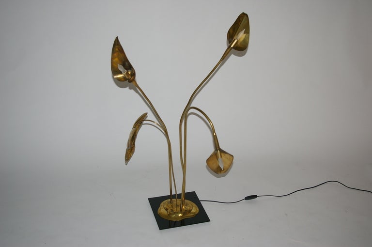 Mid-20th Century Brass Table Lamp by Maison Charles