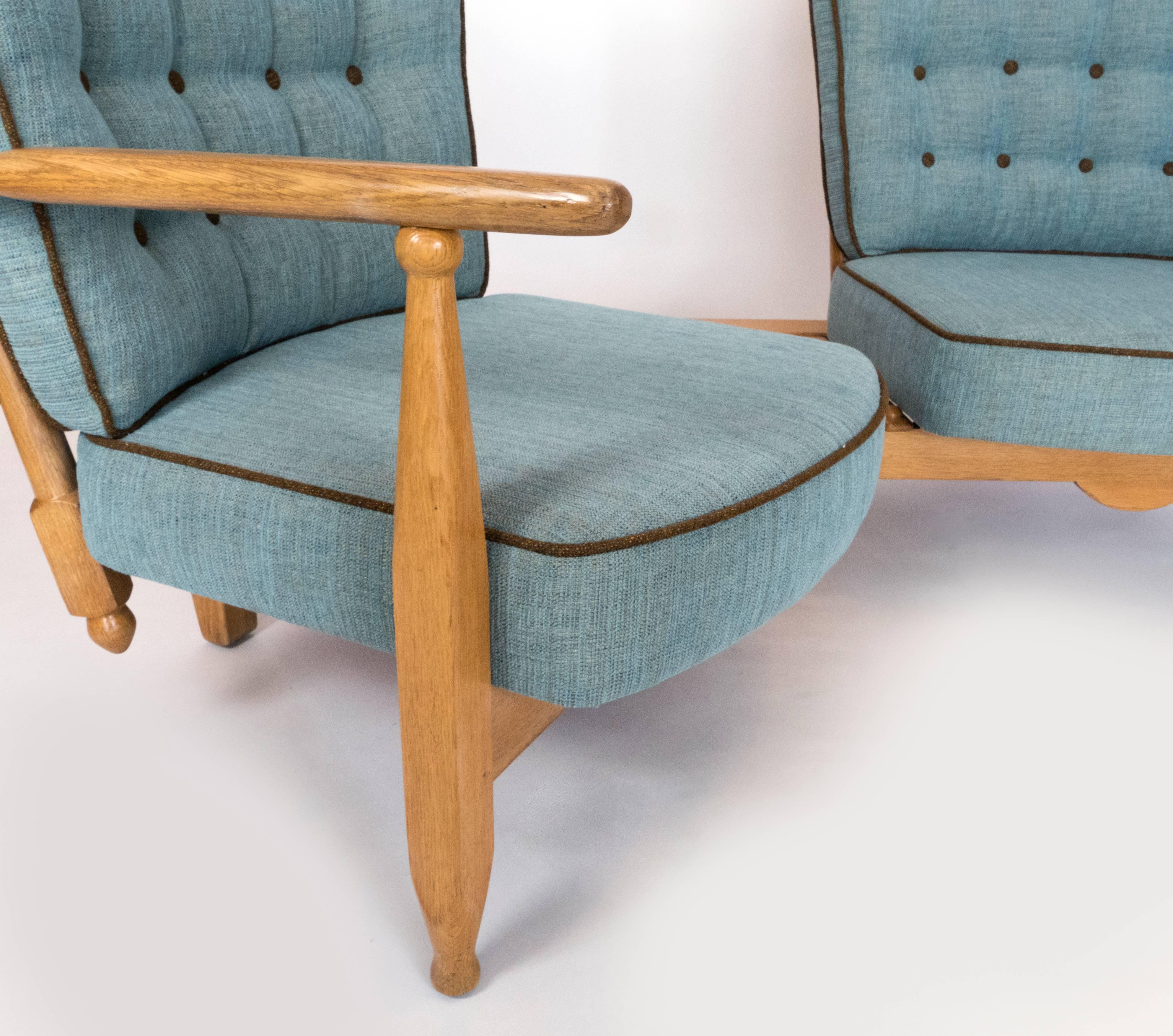 French Duo Settee By Guillerme et Chambron