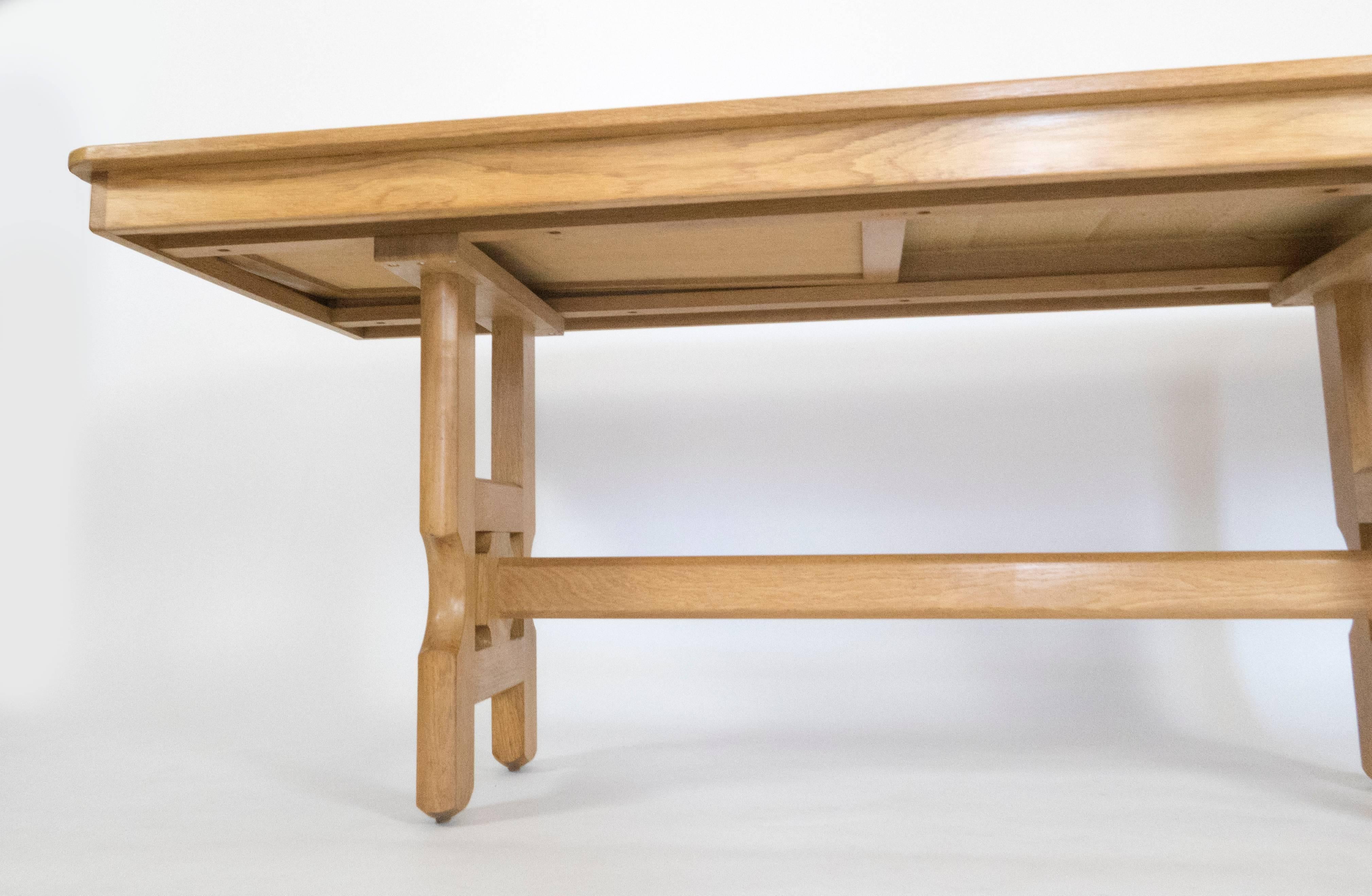 Oak Dining Table by Guillerme et Chambon 4