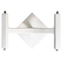 Plaster of Paris Contemporary Design Wall Sconce, by Bourgeois Boheme Atelier