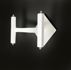 Plaster of Paris Contemporary Design Wall Sconce, by Bourgeois Boheme Atelier
