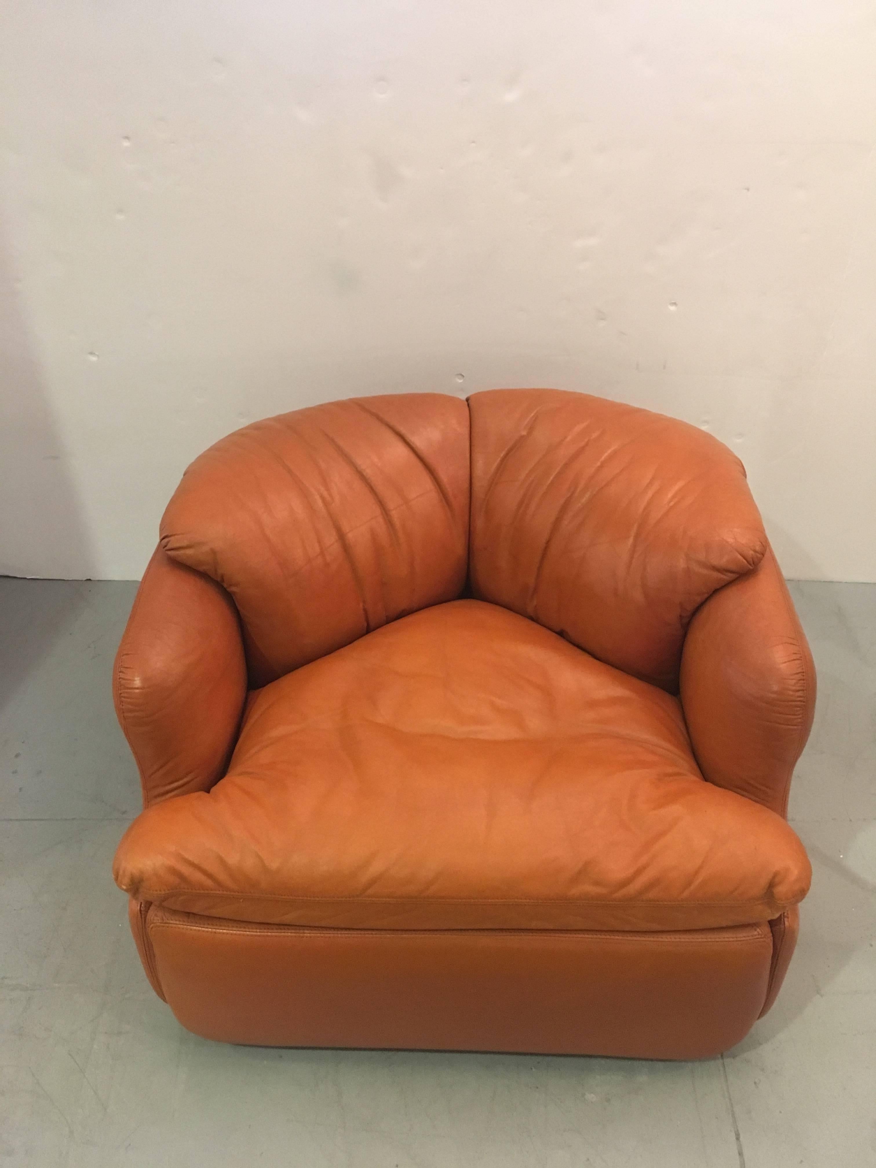 Leather Single Confidential Armchair