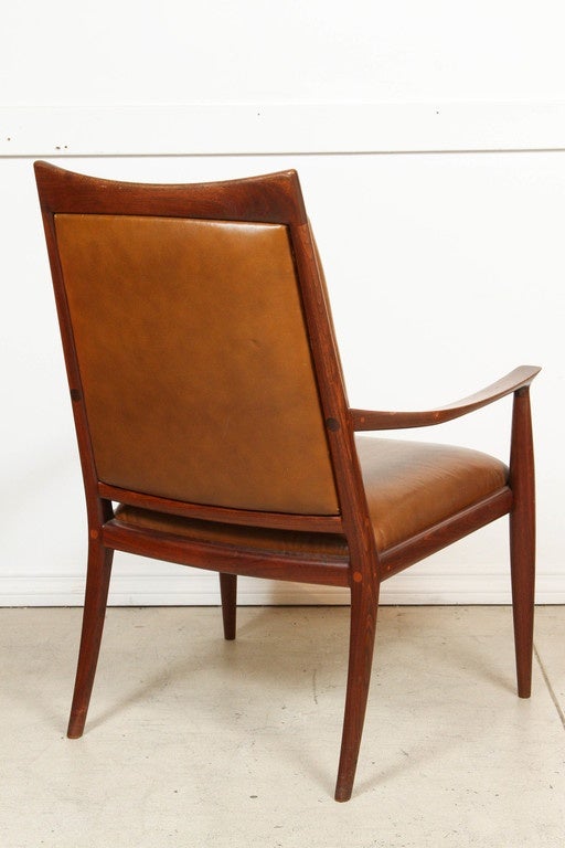 Handcrafted High Back Chairs by John Nyquist In Good Condition For Sale In Los Angeles, CA