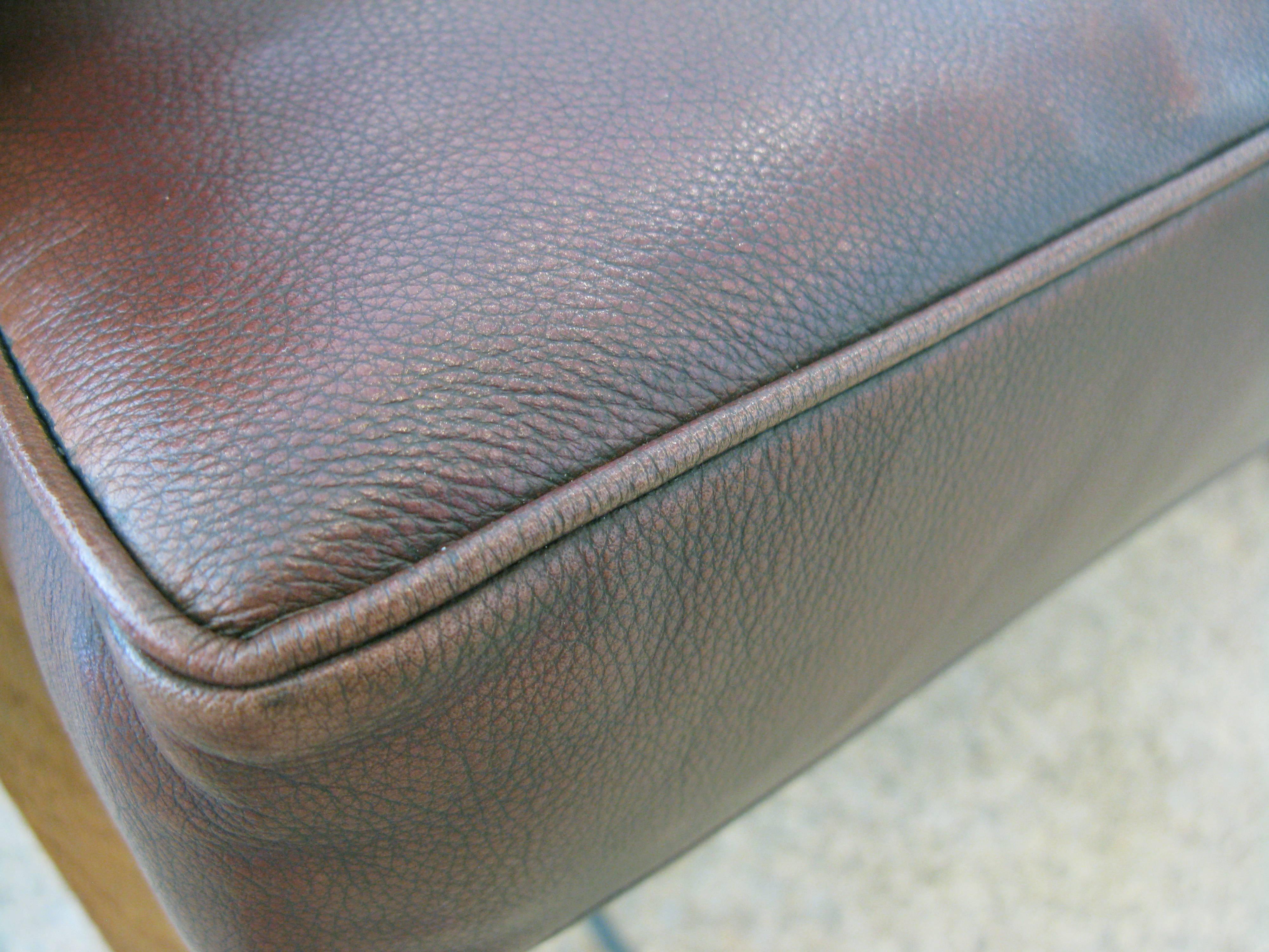 Pair of Rare Illum Wikkelsø Leather Chairs 3