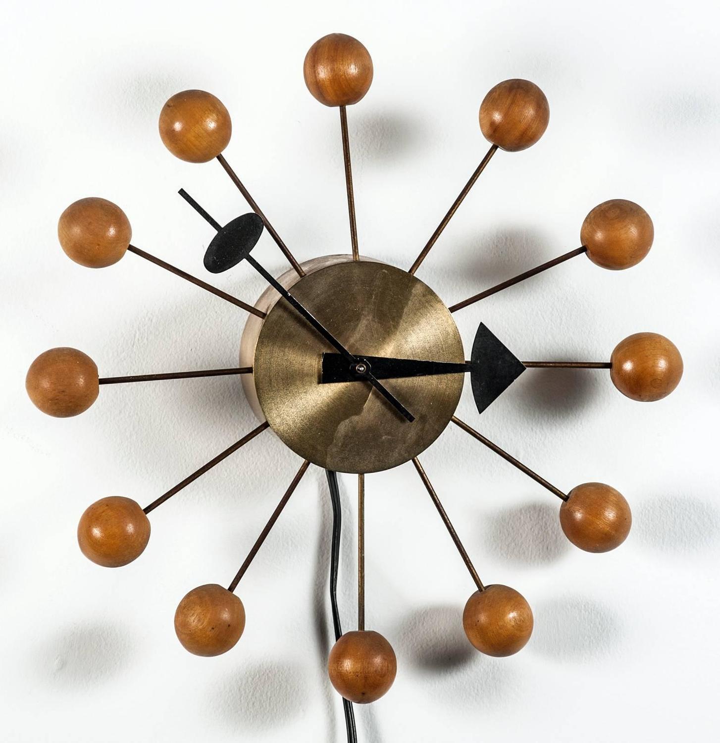 Wall Clock Nelson "Ball Clock" for Herman Miller at 1stdibs