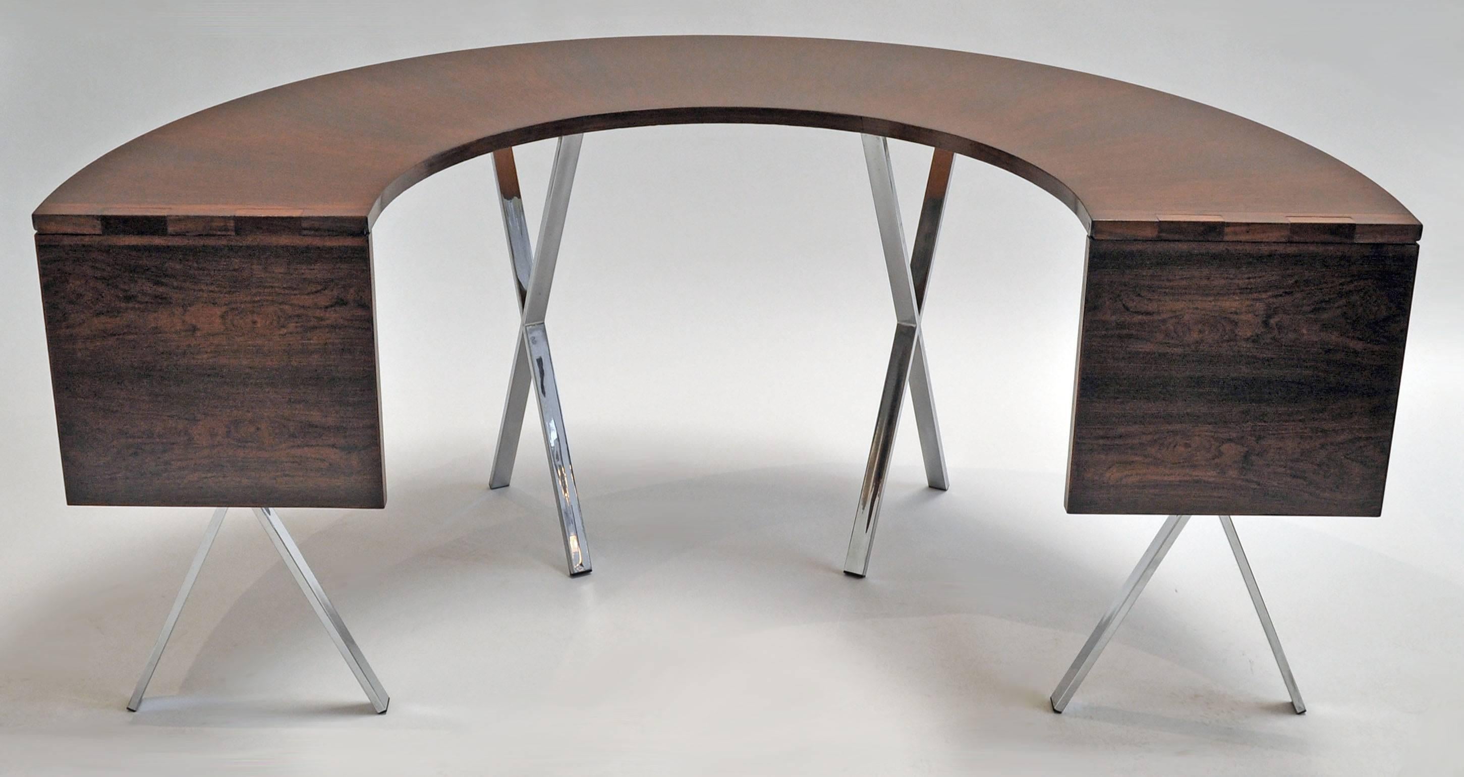 Drop-leaf table designed by Riis Antonsen. 