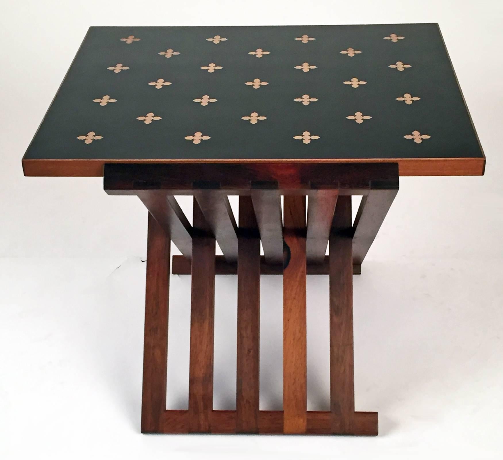 Hand-Crafted Rare Dunbar Table Designed by Edward Wormley 