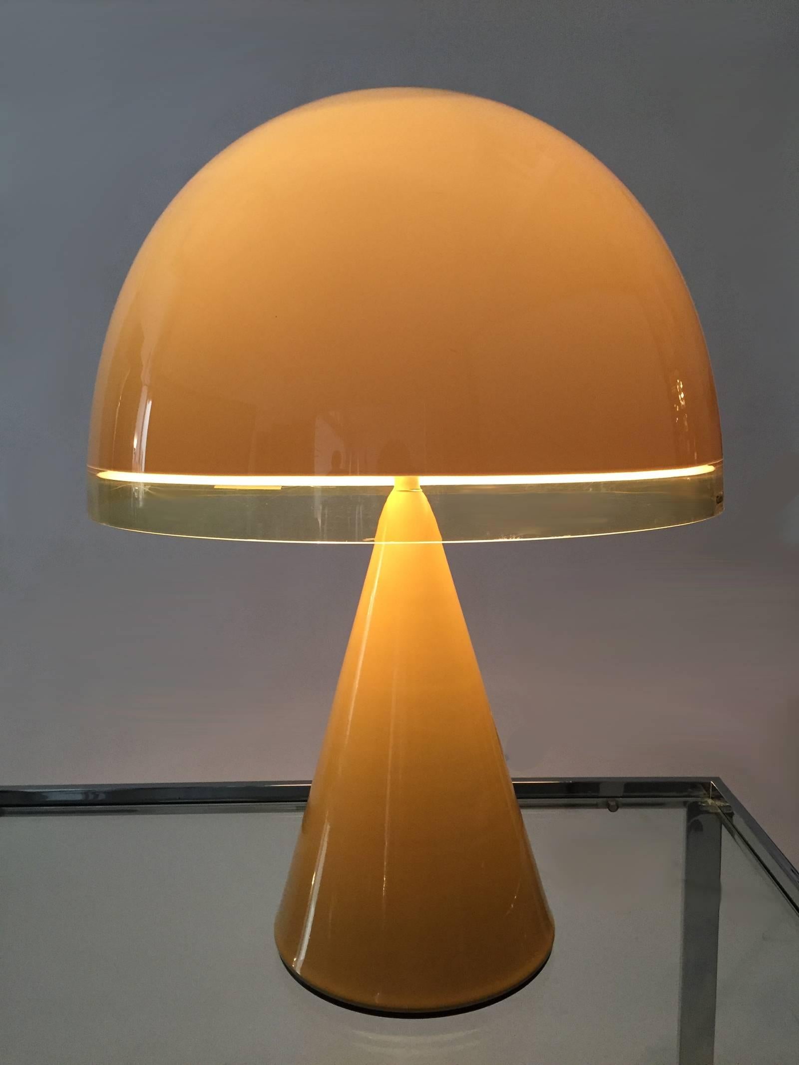 Modern Harvey Guzzini  Lamp Italian Space Age 1970s, 