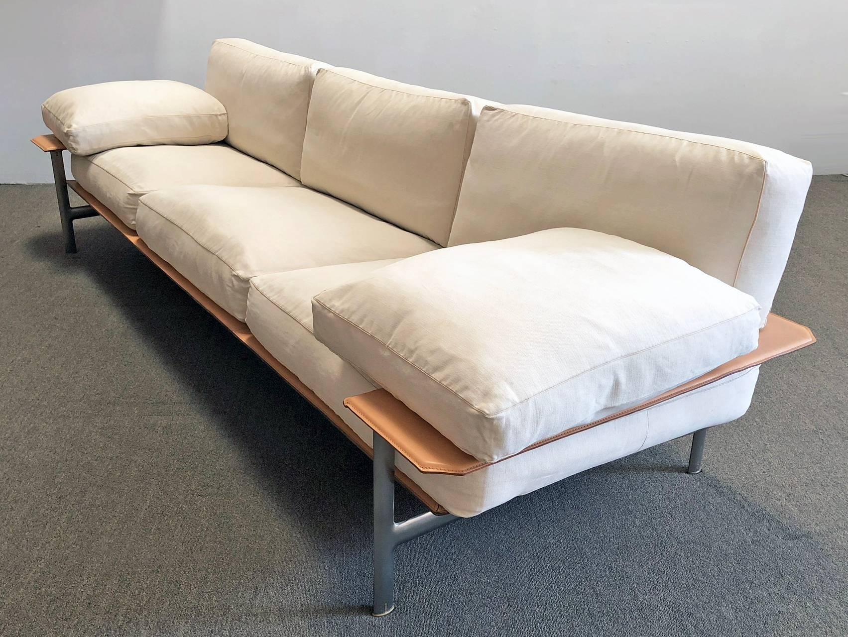 Steel B & B Italia Modern Sofa 