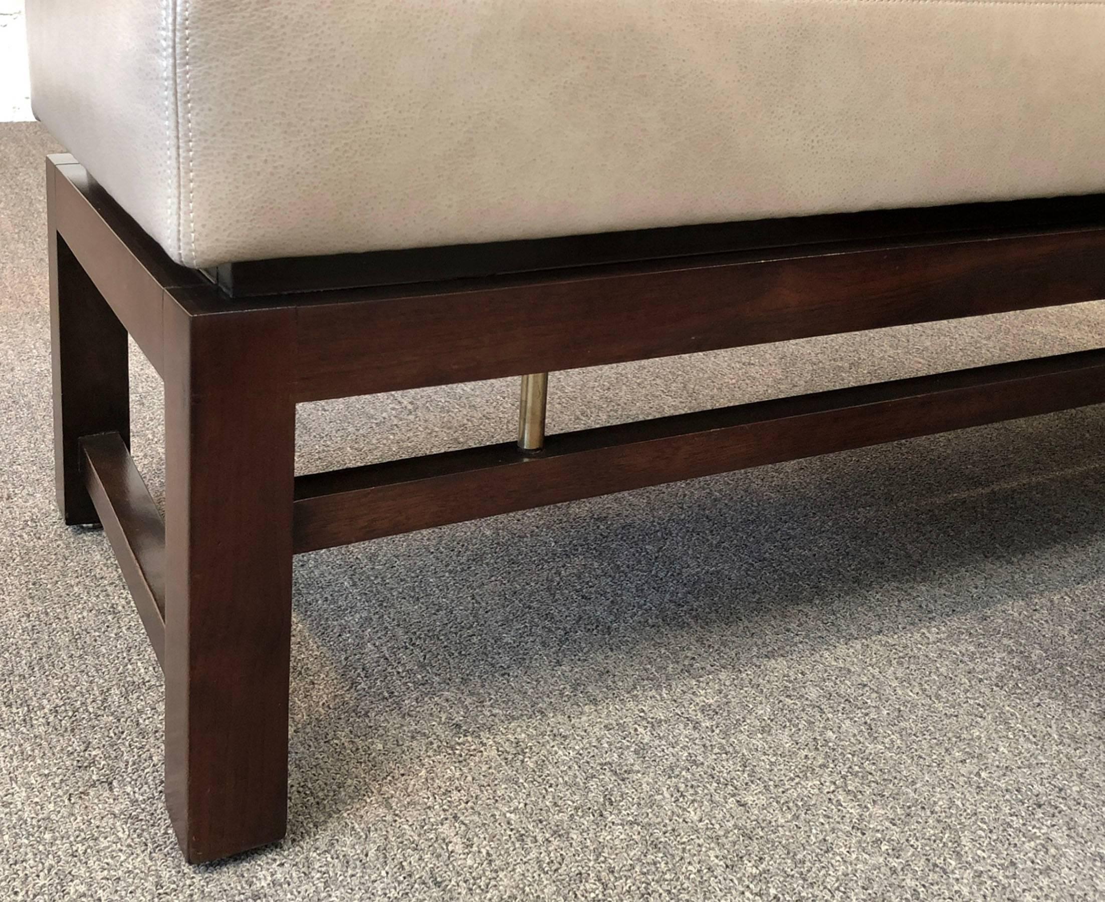 Hand-Crafted Dunbar Pair of Upholstered Benches Designed by Edward Wormley