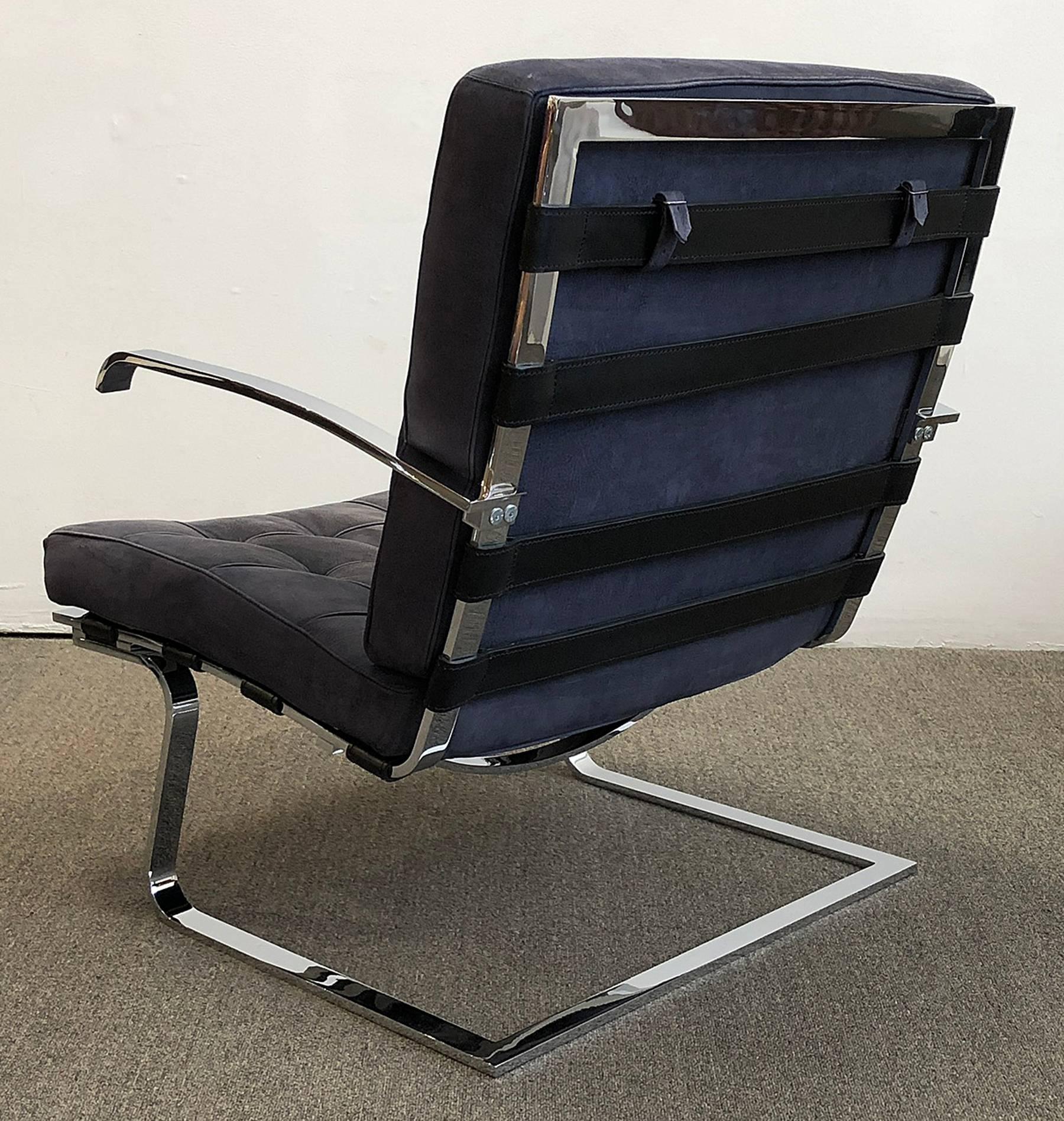 Italian Tugendhat Chair Designed by Mies Van Der Rohe and Lilly Reich