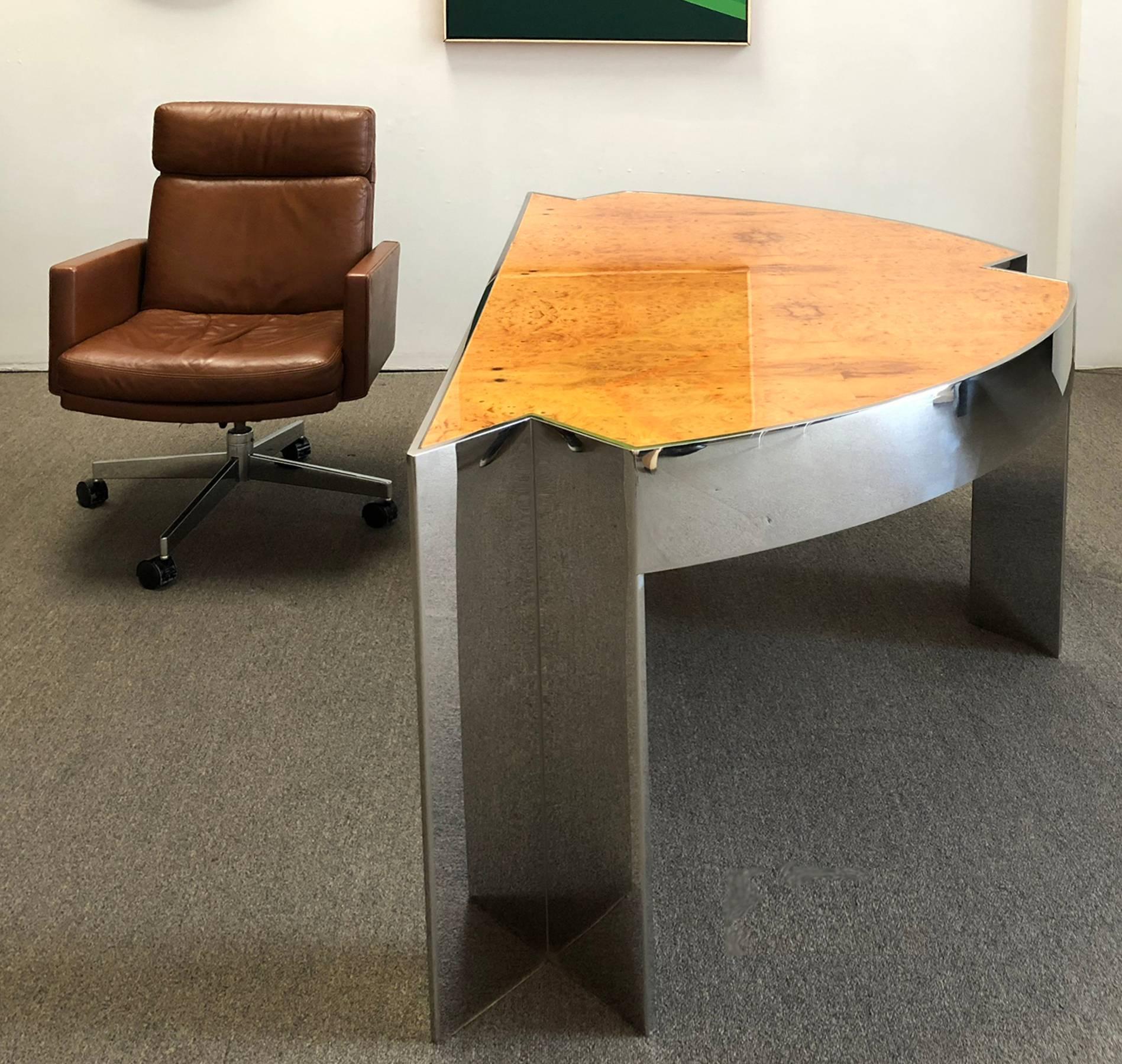 Hand-Crafted Desk by Leon Rosen for Pace Collection