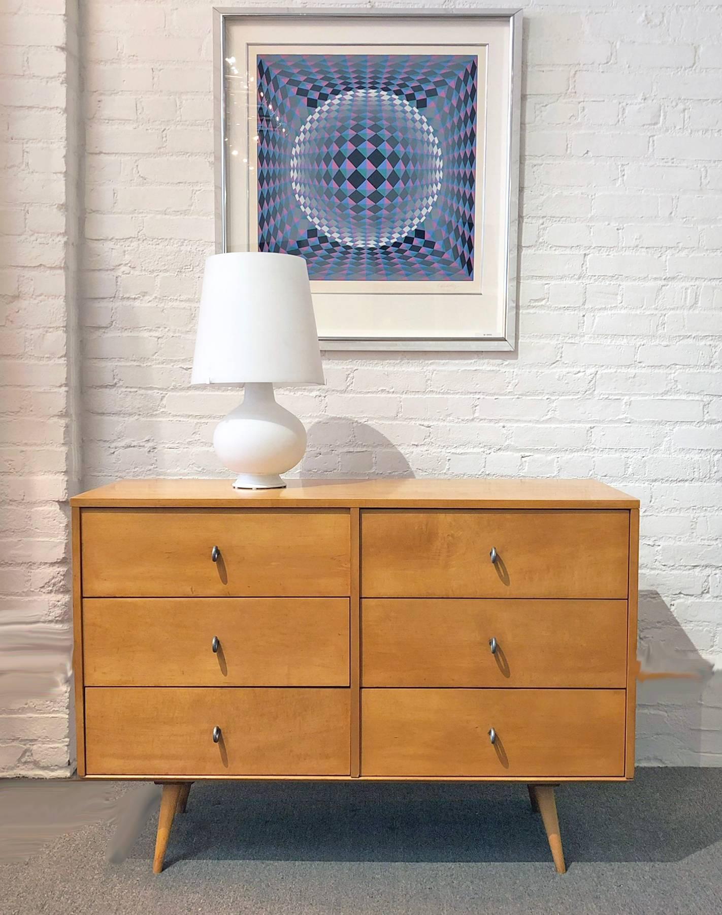 Paul McCobb six drawer dresser. 
