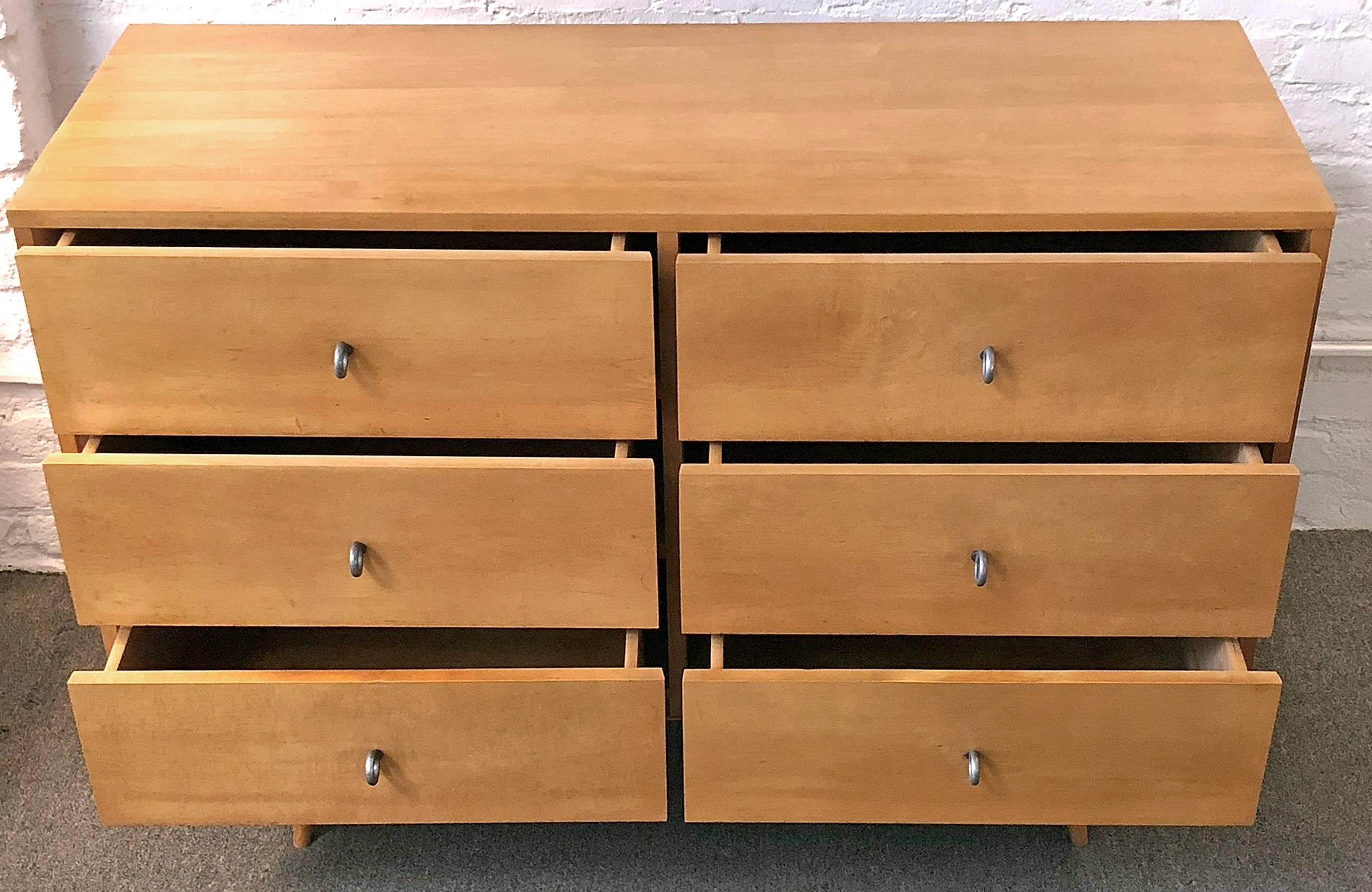 American Paul McCobb Six Drawer Dresser Planner Group
