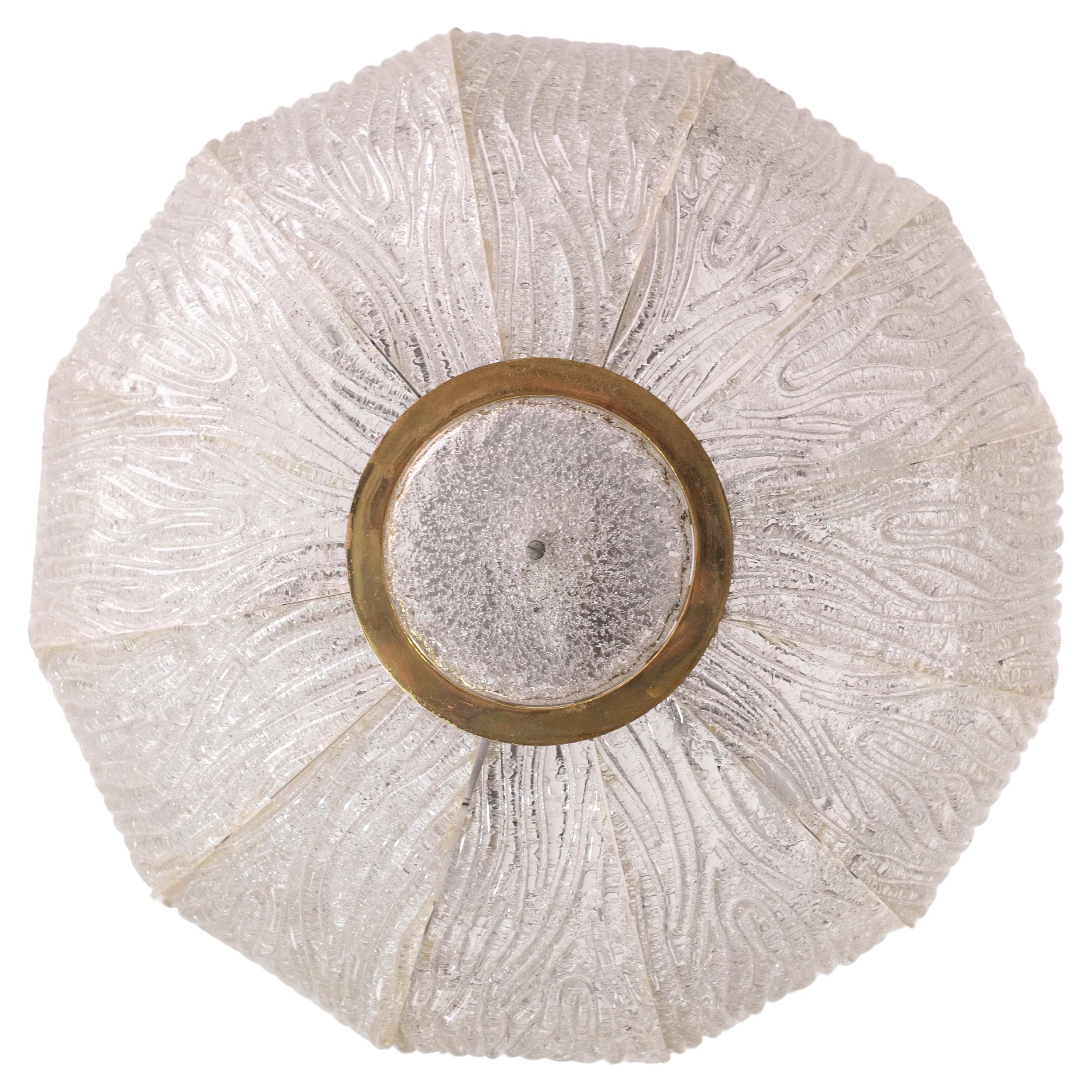 Luxurious Murano glass ceiling lamp model Royal by Barovier e Toso, 1970s