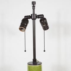 Chinese Chartreuse Craquelure Vase