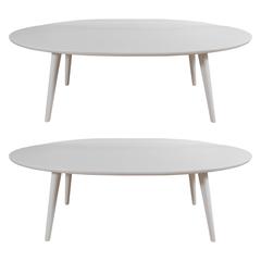 White Lacquer Conant Ball Makers Coffee Tables