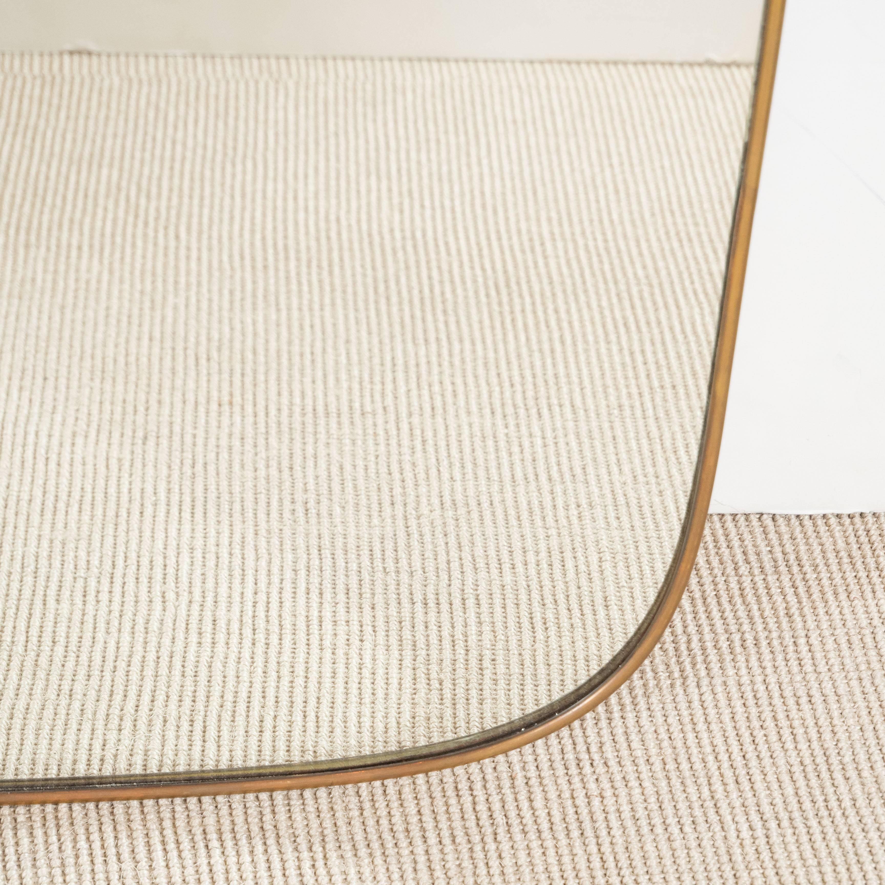 Italian Modernist Mirror in a Cushion Shape 1