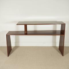 Eugene Prinz Modernist Two-Tier Console in Palmwood