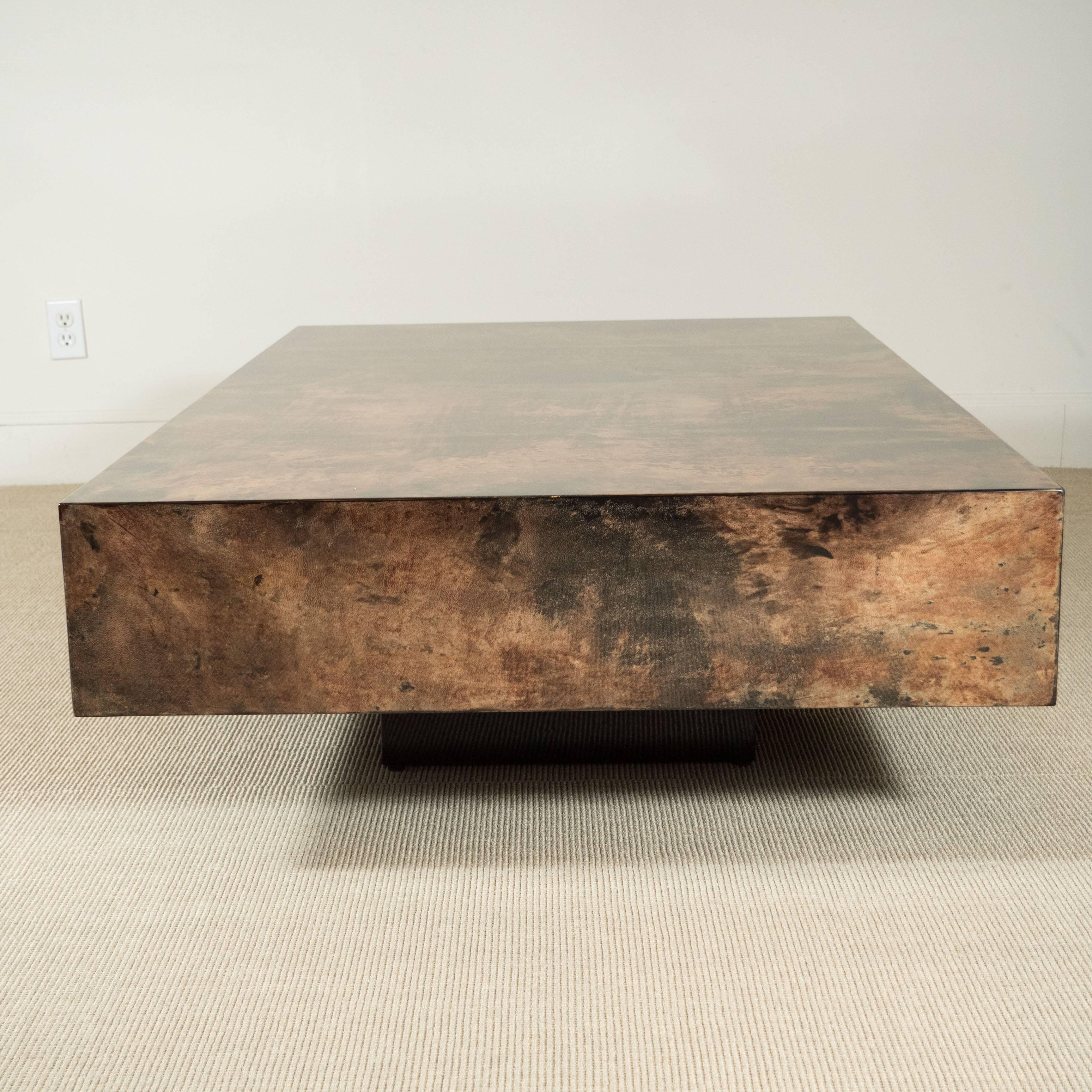 Mid-20th Century Aldo Tura Parchment Low Table