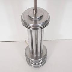 American Aluminum Machine Age Deco Table Lamp, 1930s