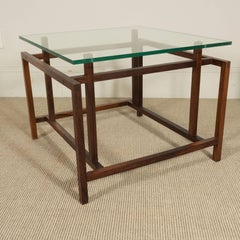 Henning Norgaard Rosewood and Glass Top Table